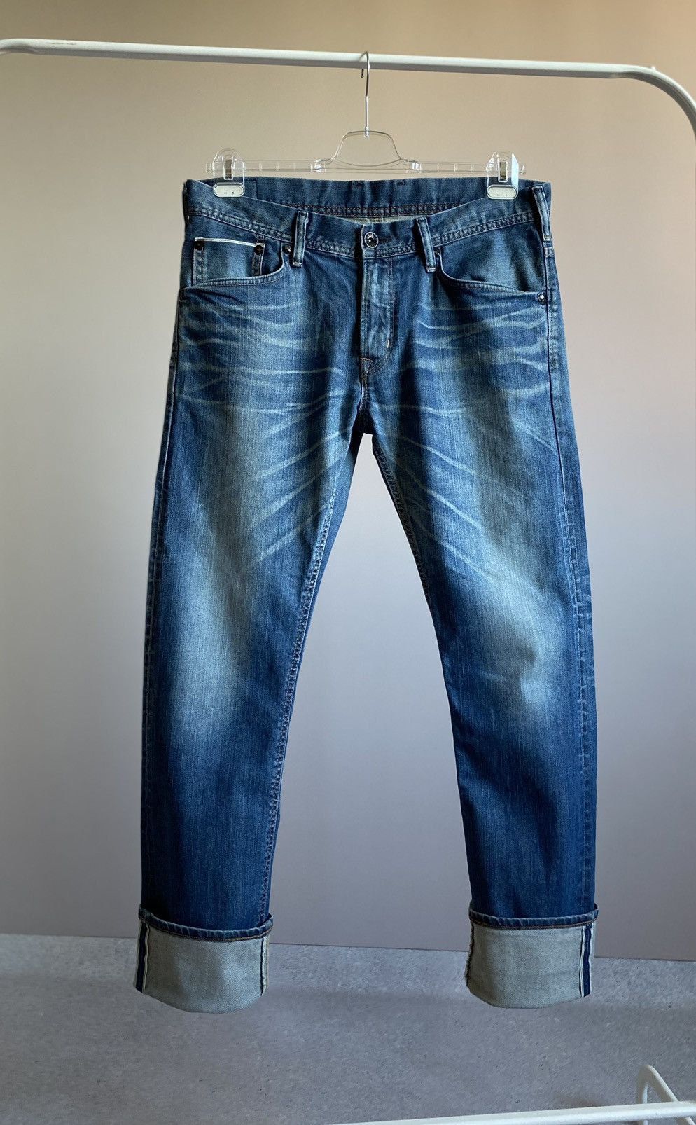 Edwin Edwin SK505S Japan Selvedge Jeans Pants Size US 33 - 3 Thumbnail