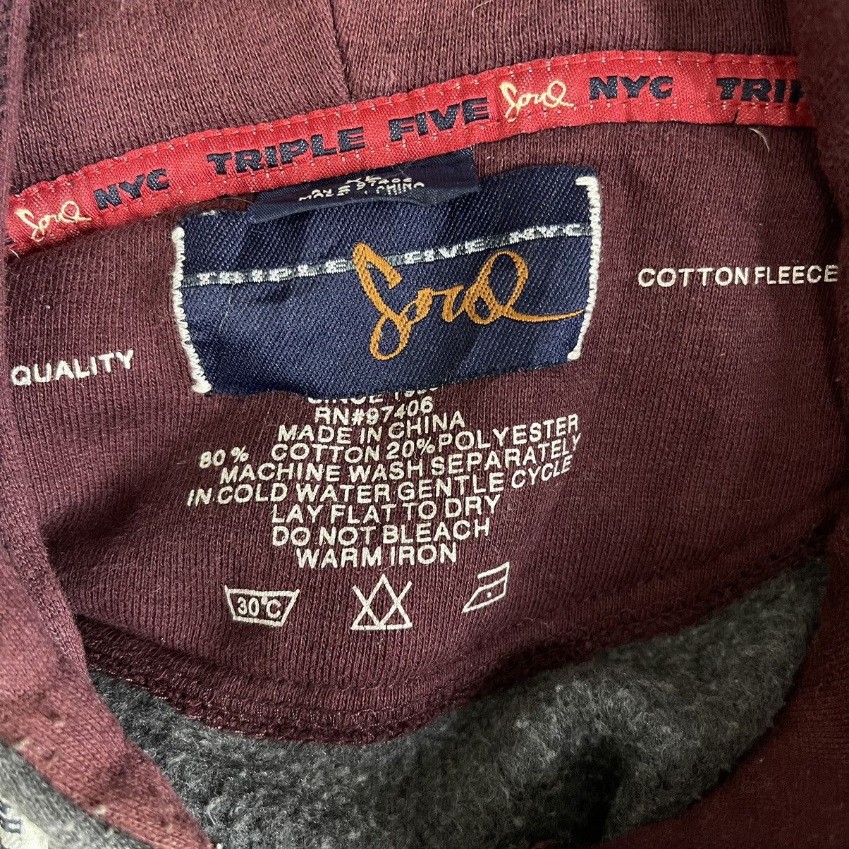 Japanese Brand × Triple 5 Soul × Vintage Triple 5 Soul Spellout Embroidered Pullover Hoodie Size XXL Size US XL / EU 56 / 4 - 10 Thumbnail