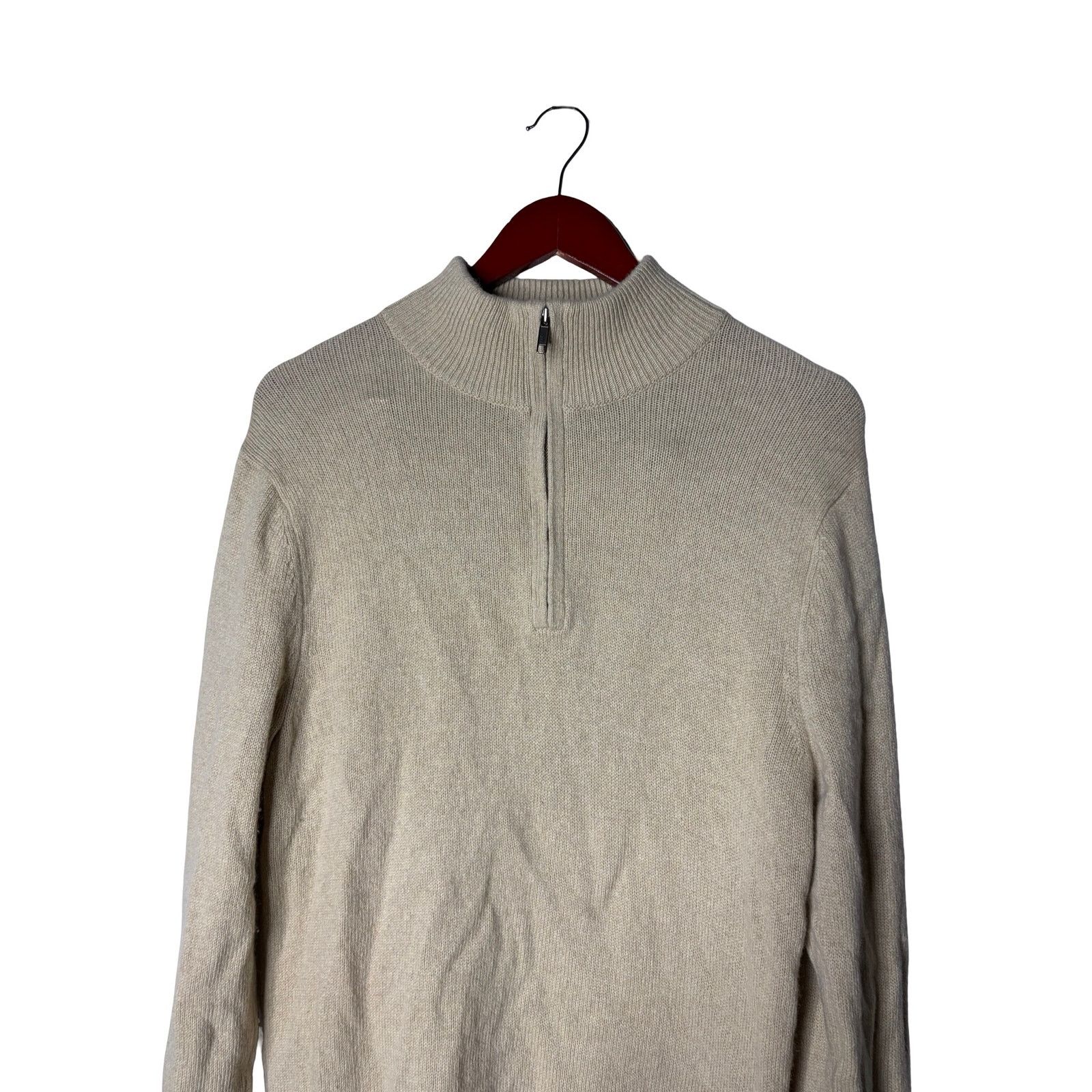Patagonia Patagonia Men's Recycled Cashmere 1/4-Zip Sweater in cream S Size US S / EU 44-46 / 1 - 2 Thumbnail