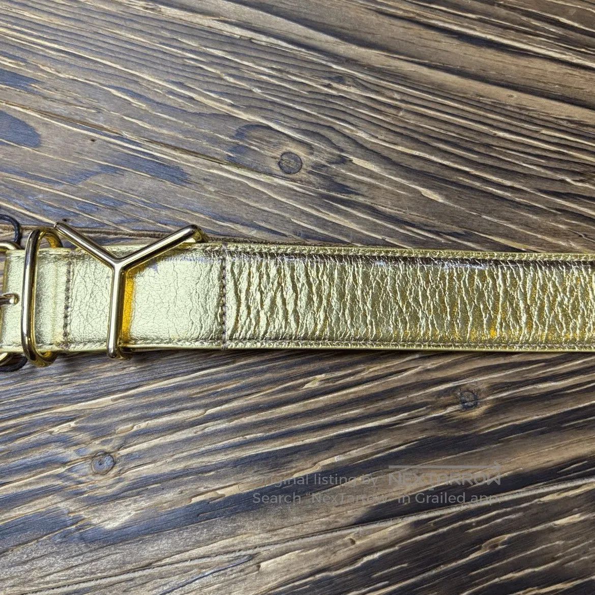 Y/Project Y/Project 10SS Golden Logo Belt. Size ONE SIZE - 2 Thumbnail