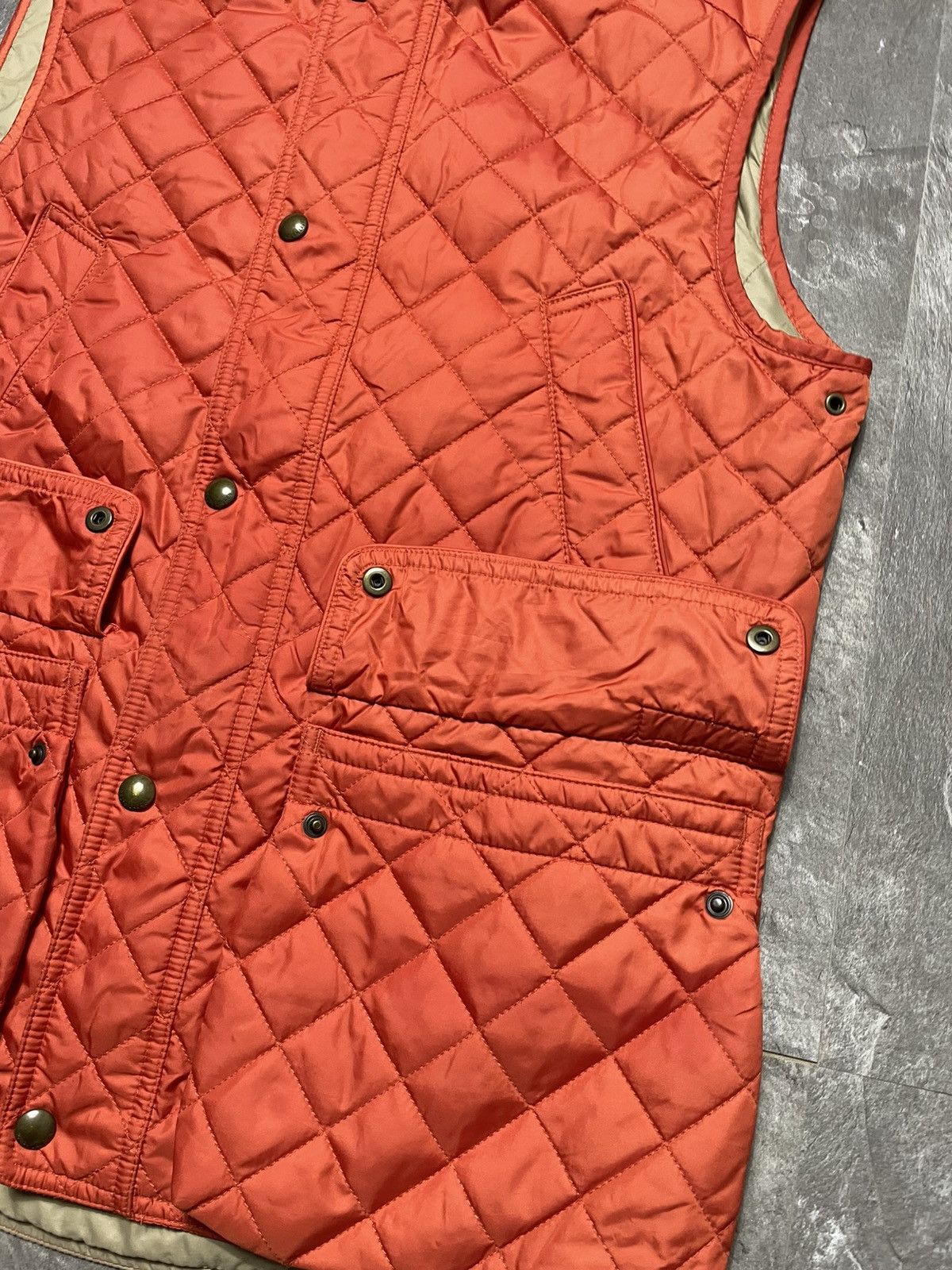 Polo Ralph Lauren Vintage Polo Ralph Lauren Nylon Orange Quilted Vest Gilet Size US S / EU 44-46 / 1 - 3 Thumbnail