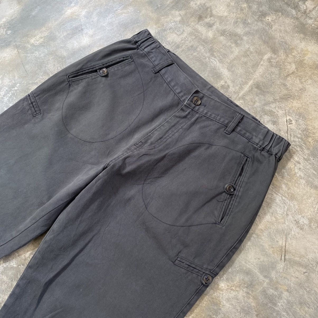 Japanese Brand 707 Plan - Luxury Style Reguler Pants Size US 31 - 2 Thumbnail