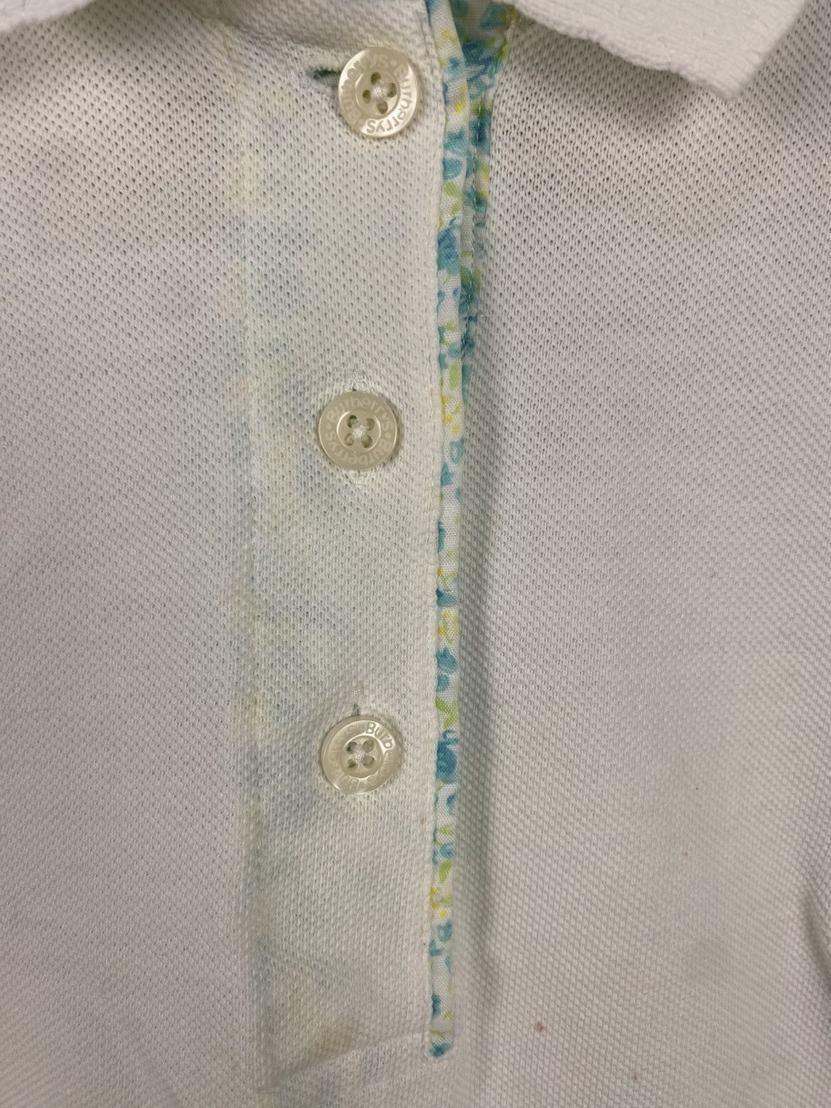 Burberry Vintage Burberrys London Polo Shirt White Floral Lining Size US M / EU 48-50 / 2 - 4 Thumbnail