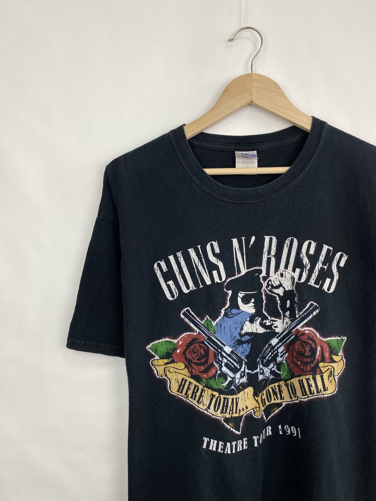 Gildan Y2K Guns N Roses 1991 Tour T-Shirt 2008 Print Art Rare Retro Size US XL / EU 56 / 4 - 2 Thumbnail