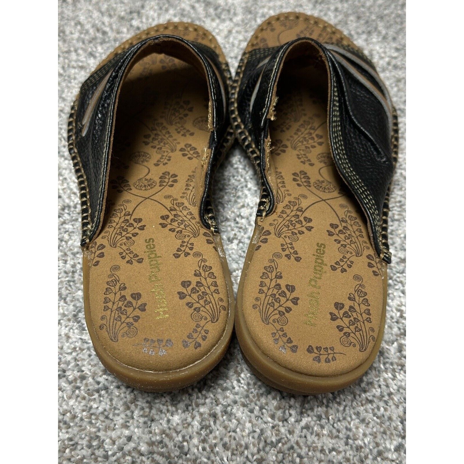 Hush Puppies Hush Puppies Leather Slides 6 Wide Y2K Chunky Wedge Comfort Size US 6 / IT 36 - 12 Thumbnail