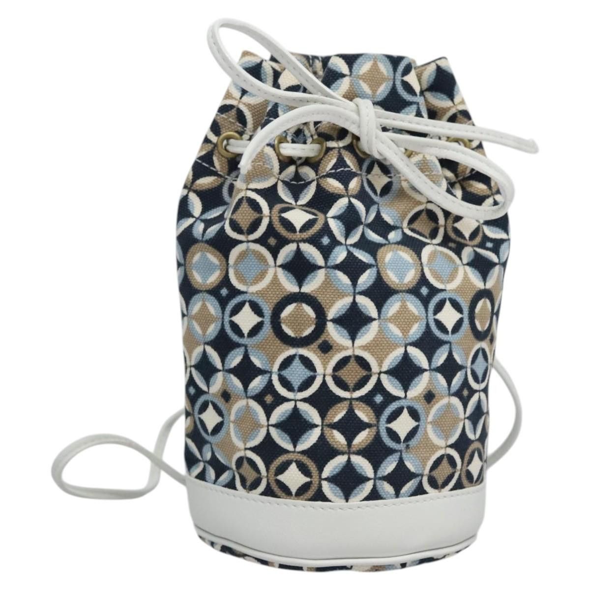 Celine CELINE Shoulder Bag Canvas Blue Beige White Size ONE SIZE - 1 Thumbnail