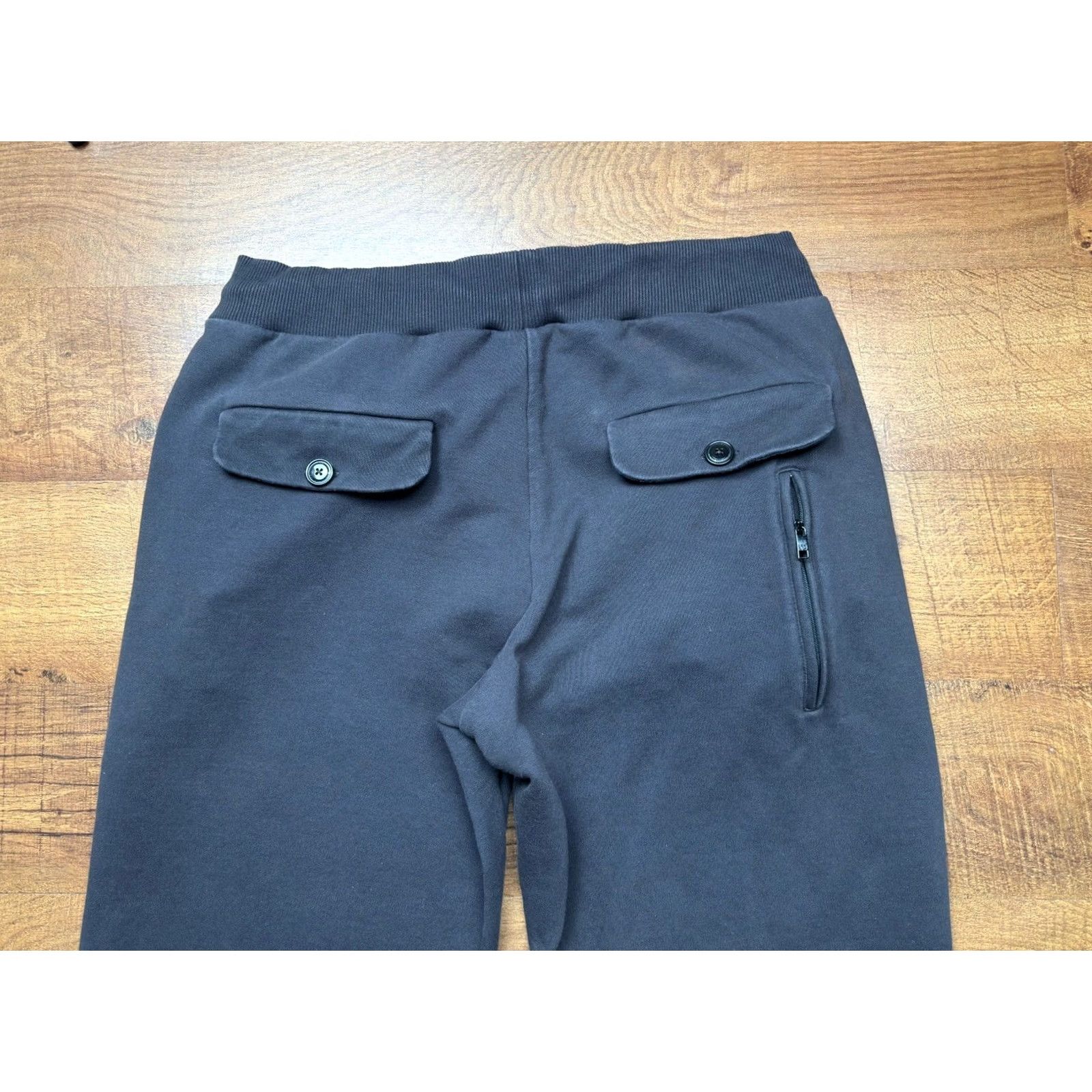 Adidas VINTAGE Adidas Y-3 Yohji Yamamoto Terry Heavyweight Sweatpants Men’s 2XL Black Size US 39 - 4 Thumbnail