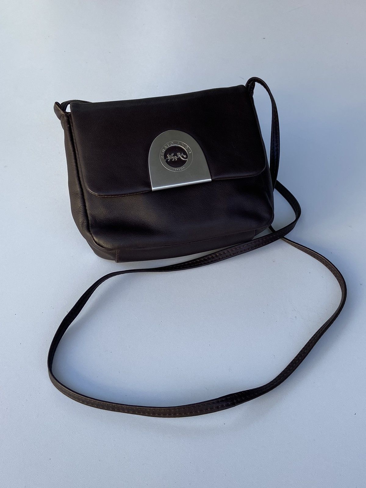 Designer RENATO ANGI FULL LEATHER SLING BAG Size ONE SIZE - 1 Thumbnail