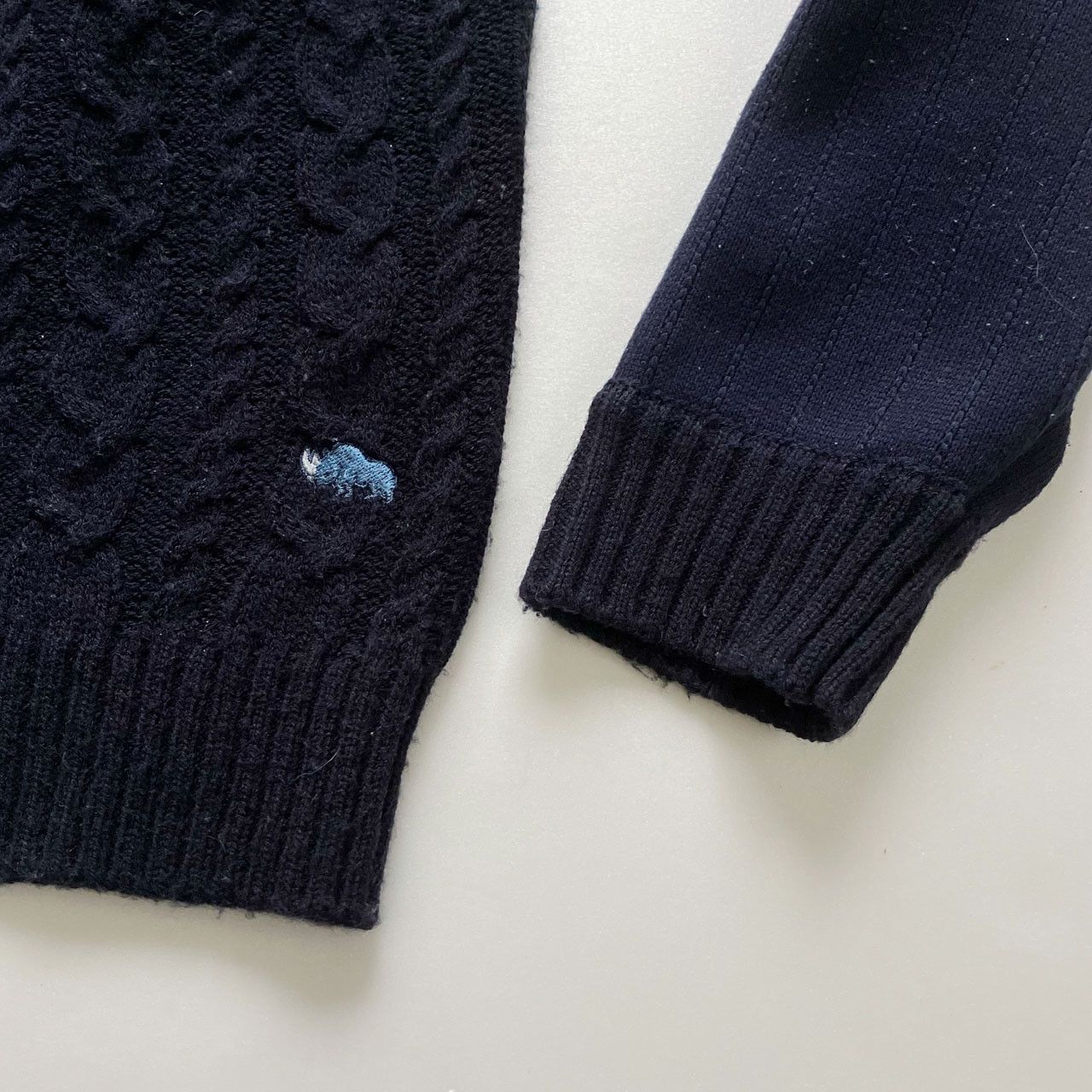 Kansai Yamamoto Kansai Yamamoto Homme Patchwork Cable Knit Sweater Size US S / EU 44-46 / 1 - 6 Thumbnail
