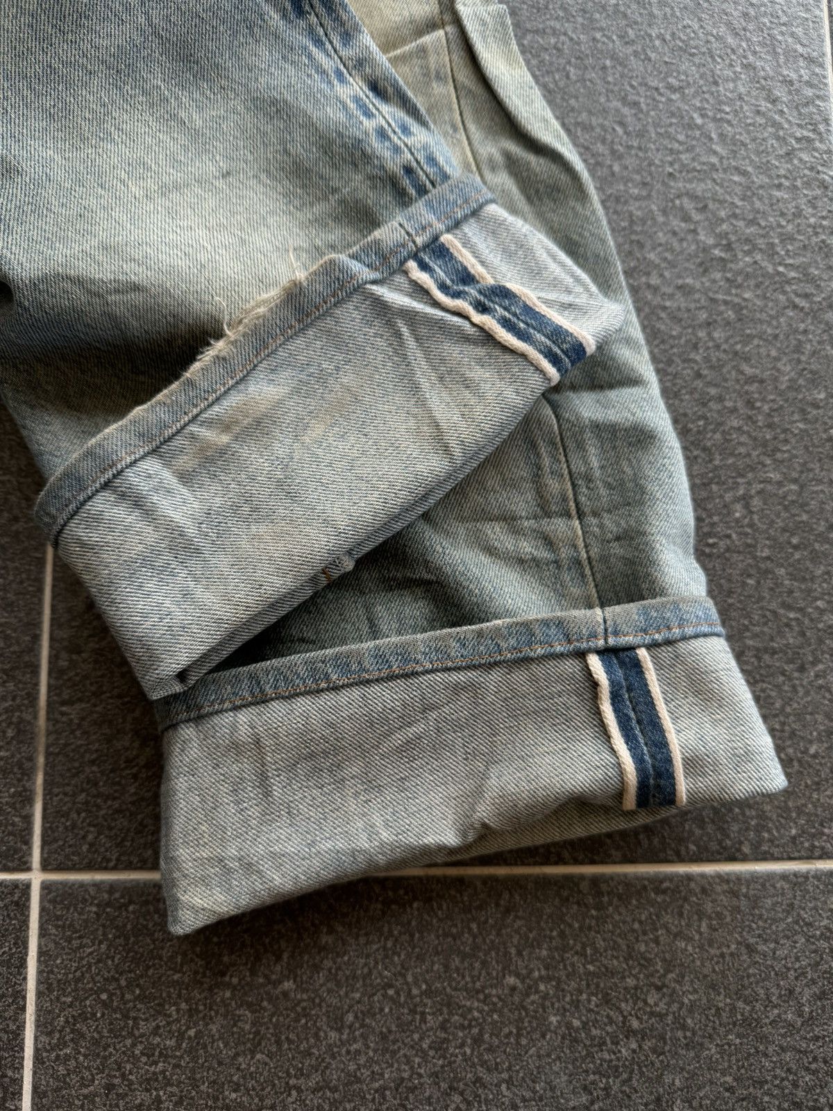 Levi's Vintage 80s Levi's 501 Selvedge Distressed Jeans Kurt Cobain Size US 31 - 17 Thumbnail