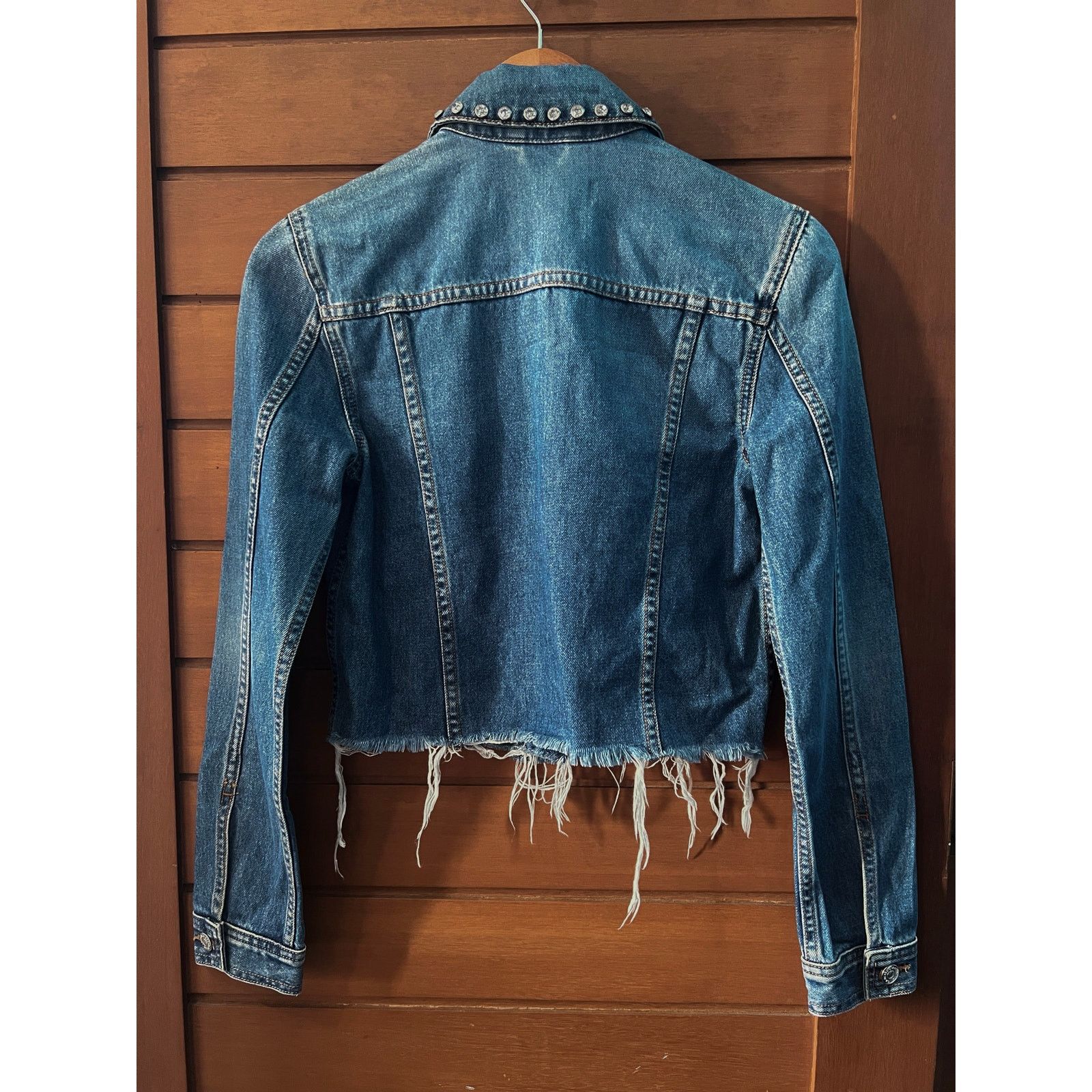 Veronica Beard ❣️RTP $500❣️ Veronica Beard Denim Rhinestones Jeans Jacket Size XS / US 0-2 / IT 36-38 - 11 Thumbnail