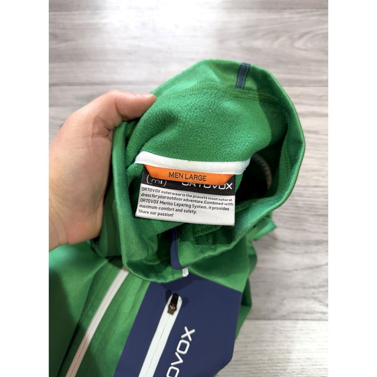ORTOVOX Ortovox Merino Inside Fleece Jacket Mens Ski Touring Sweater Size L Green Mens Size US L / EU 52-54 / 3 - 4 Thumbnail