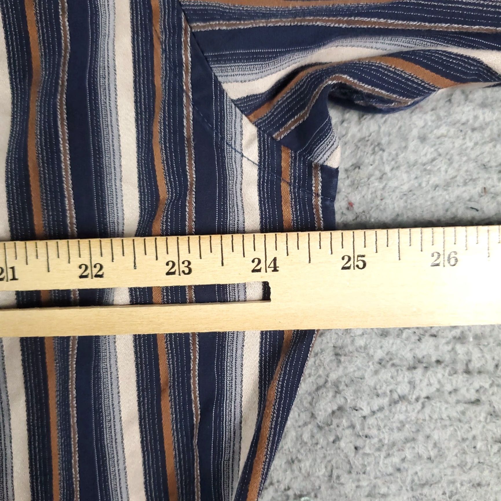 BUGATCHI Bugatchi Uomo Shirt Mens XL Blue Striped Button-Up Long Sleeve Casual Business Formal Party/Cocktail Travel Workwear Size US XL / EU 56 / 4 - 5 Thumbnail