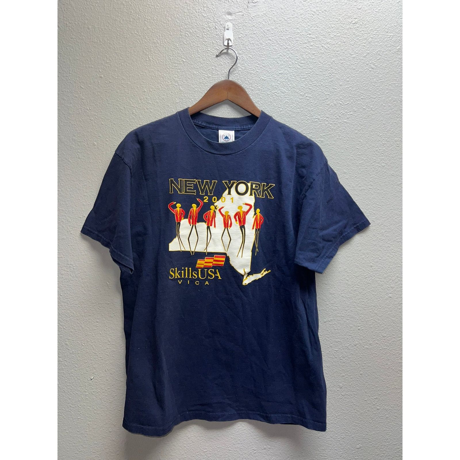 Delta Vintage New York Shirt Skills USA Vica Graphic Tee 2001 L Size US L / EU 52-54 / 3 - 1 Thumbnail