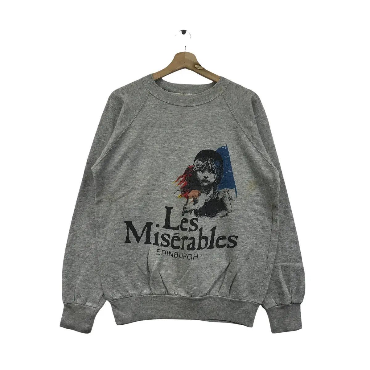 Vtg 90’ LES MISERABLES EDINBURGH Play Theatre Sweatshirt
