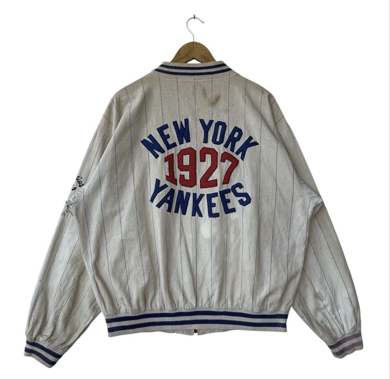 New York Yankees Vintage NY Yankees Cooperstown Collection Reversible Jacket Size US L / EU 52-54 / 3 - 3 Thumbnail