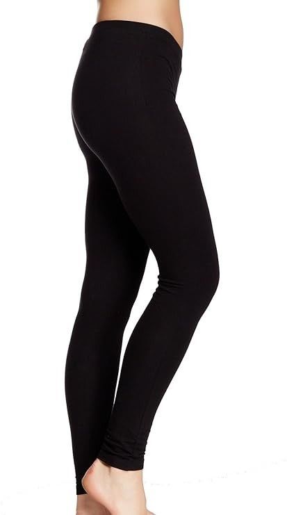 Other Hue U13639 Cotton Blend Black Leggings ( S ) Size 25" / US 0 / IT 36 - 2 Thumbnail