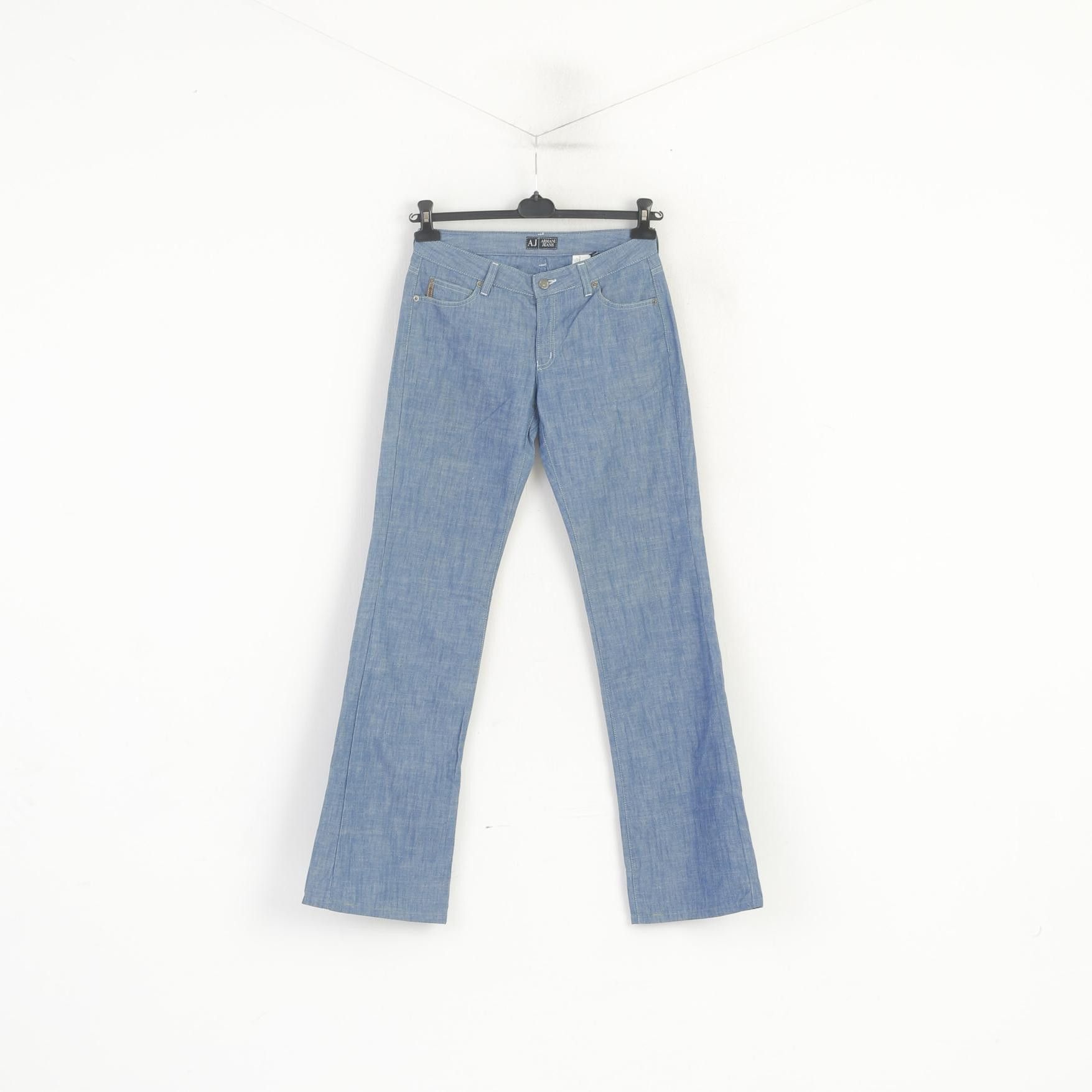 Armani Armani Jeans Women 27 Trousers Blue Cotton Italy 8031 Size 27" / US 4 / IT 40 - 2 Thumbnail