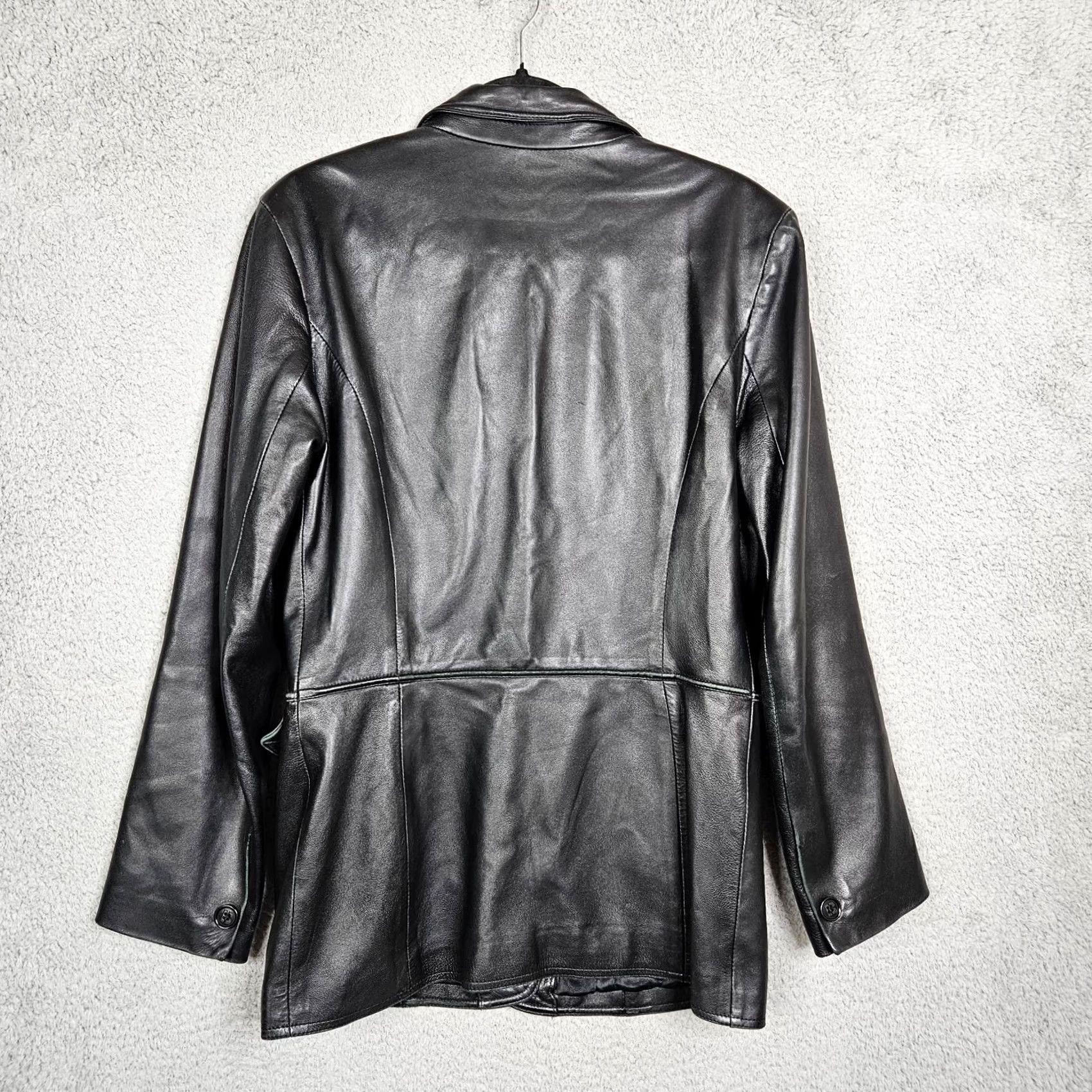 Bally BALLY Black Button up Leather lined Jacket Size 10 Made In ITALY Women's Jacket Regular Black Vintage: No Size L / US 10 / IT 46 - 3 Thumbnail