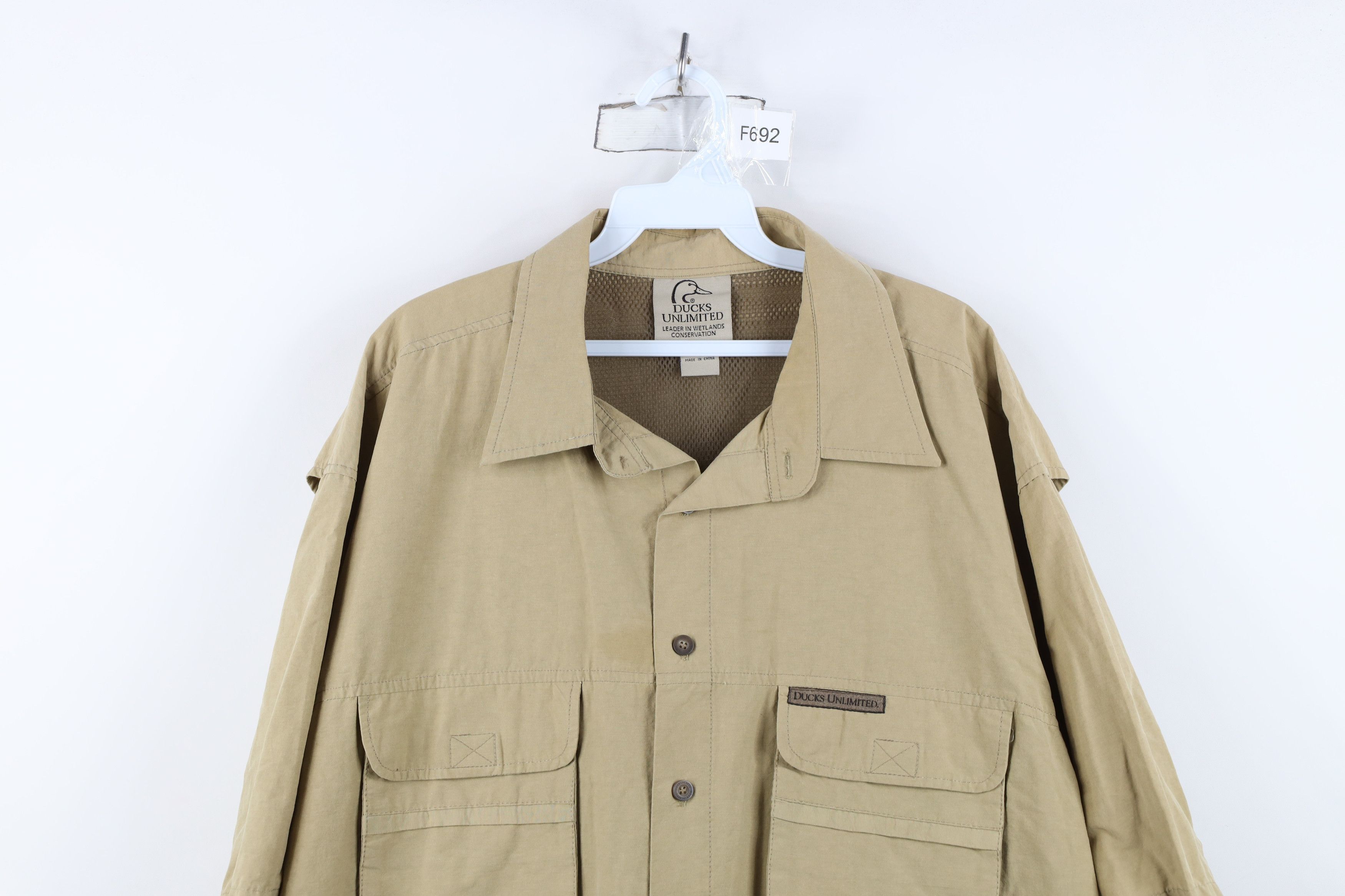 Vintage Vintage Ducks Unlimited Short Sleeve Collared Button Shirt Size US XXL / EU 58 / 5 - 2 Thumbnail