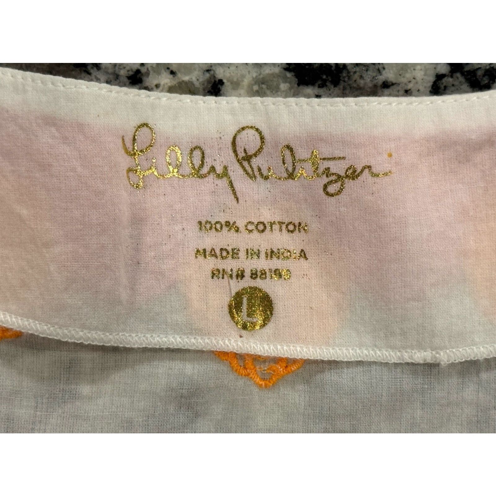 Lilly Pulitzer Lilly Pulitzer Amelia Island Tunic Blouse Women Size L White Embroidered Resort Wear 3/4 Sleeve V-Neck Size L / US 10 / IT 46 - 5 Thumbnail