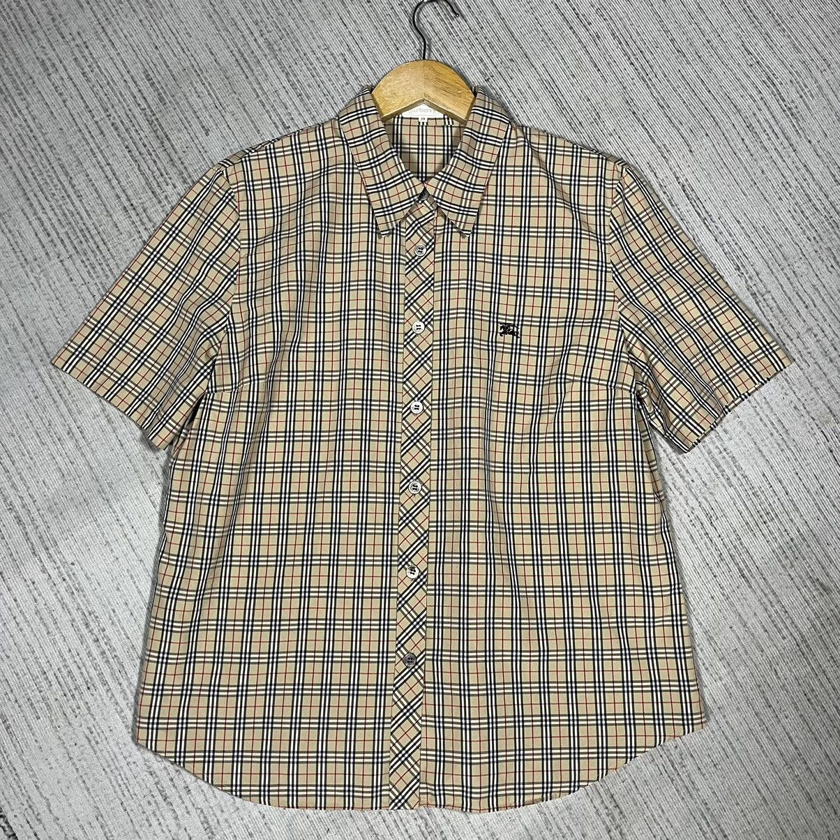 Burberry × Vintage Vintage Burberrys Nova Check button up shirt Size M / US 6-8 / IT 42-44 - 3 Thumbnail