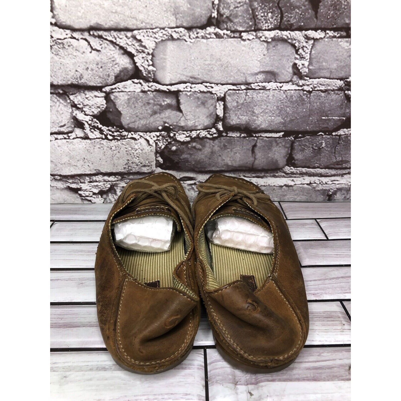 Olukai Olukai Heleuma Brown Leather Lace Up Casual Shoes Women’s Sz Size US 7.5 / IT 37.5 - 4 Thumbnail