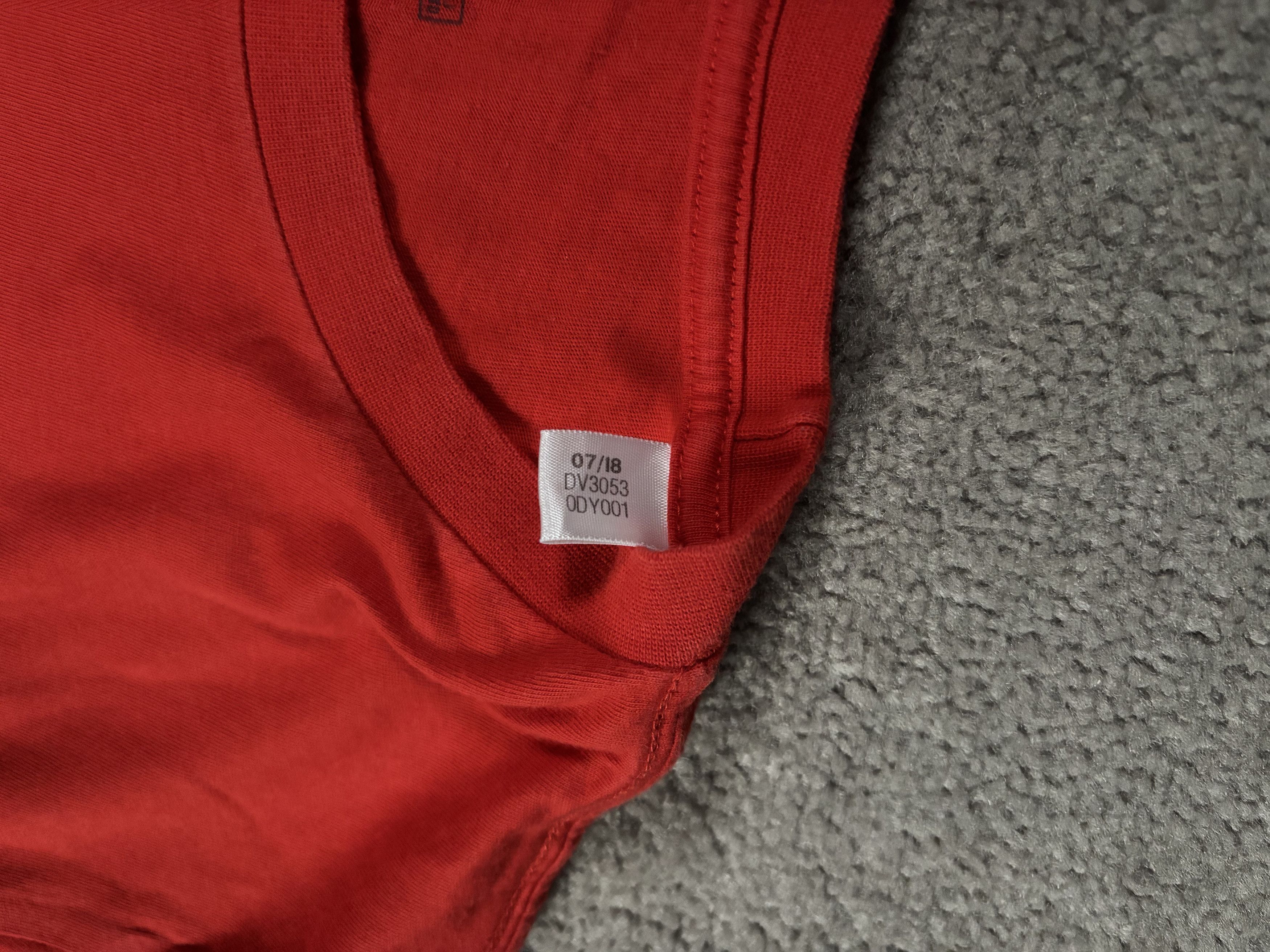 Adidas Adidas XL Red Basic Print Cotton T-shirt Size US XL / EU 56 / 4 - 4 Thumbnail