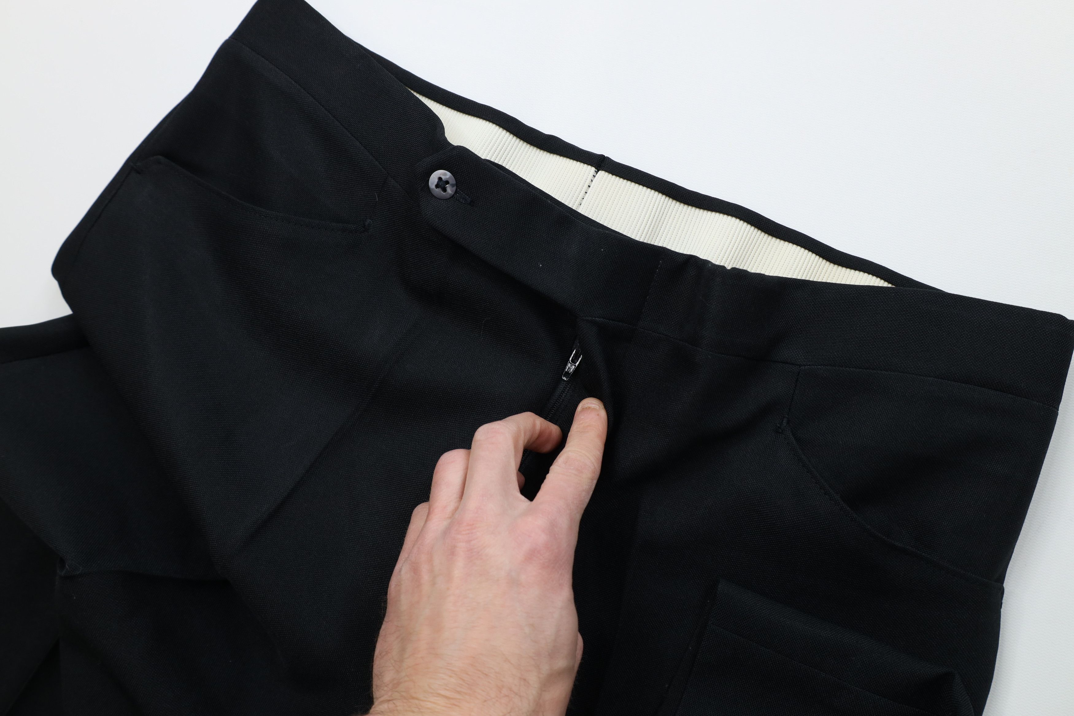 Vintage Vintage 70s Streetwear Flared Chino Pants Trousers Black USA Size US 38 / EU 54 - 7 Thumbnail