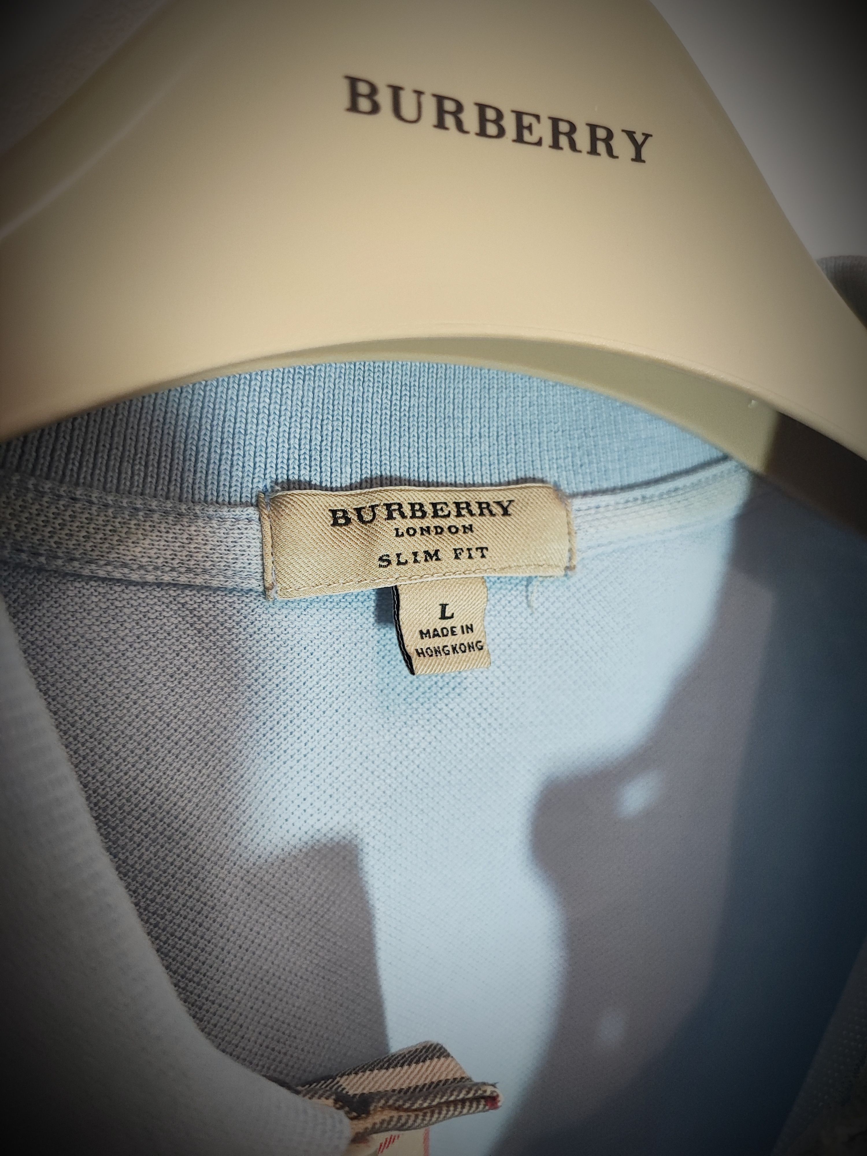 Burberry 🔥Burberry polo shirt L blue 🔥 Size US L / EU 52-54 / 3 - 3 Thumbnail