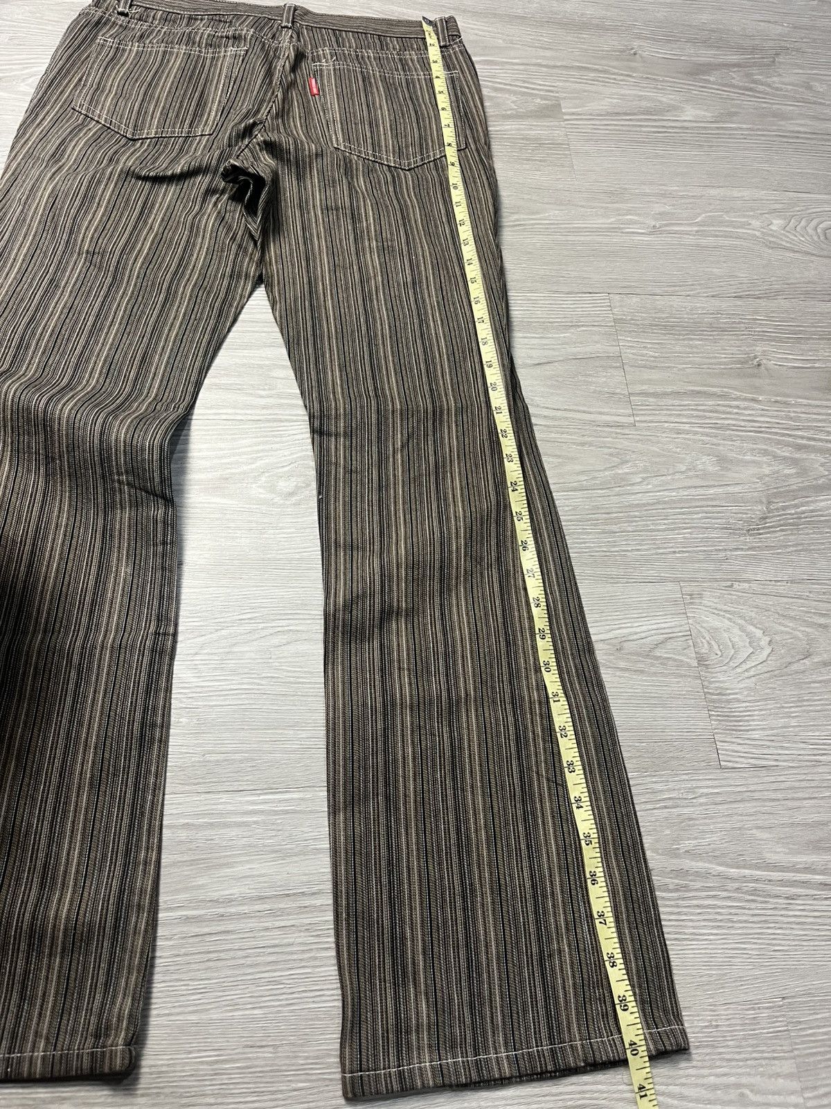 Tornado Mart Tornado Mart Pinstripe Bootcut Jeans ifsixwasnine style Size US 31 - 13 Thumbnail
