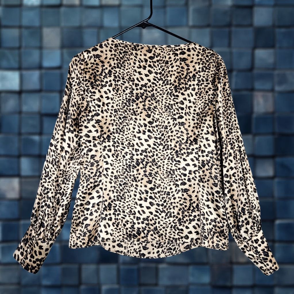 Vintage Rebecca Rebecca Taylor Woman Blouse Animal Print Silk 100% Long Sleeve Size 2 Brown Womens Regular Short Sleeve Size XS / US 0-2 / IT 36-38 - 1 Thumbnail