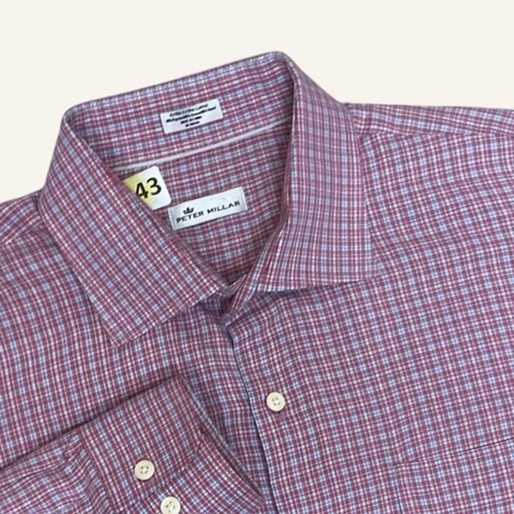 Peter Millar NWOT Peter Millar Check Long Sleeve Button Up Shirt Men 2XL Size US XXL / EU 58 / 5 - 1 Thumbnail