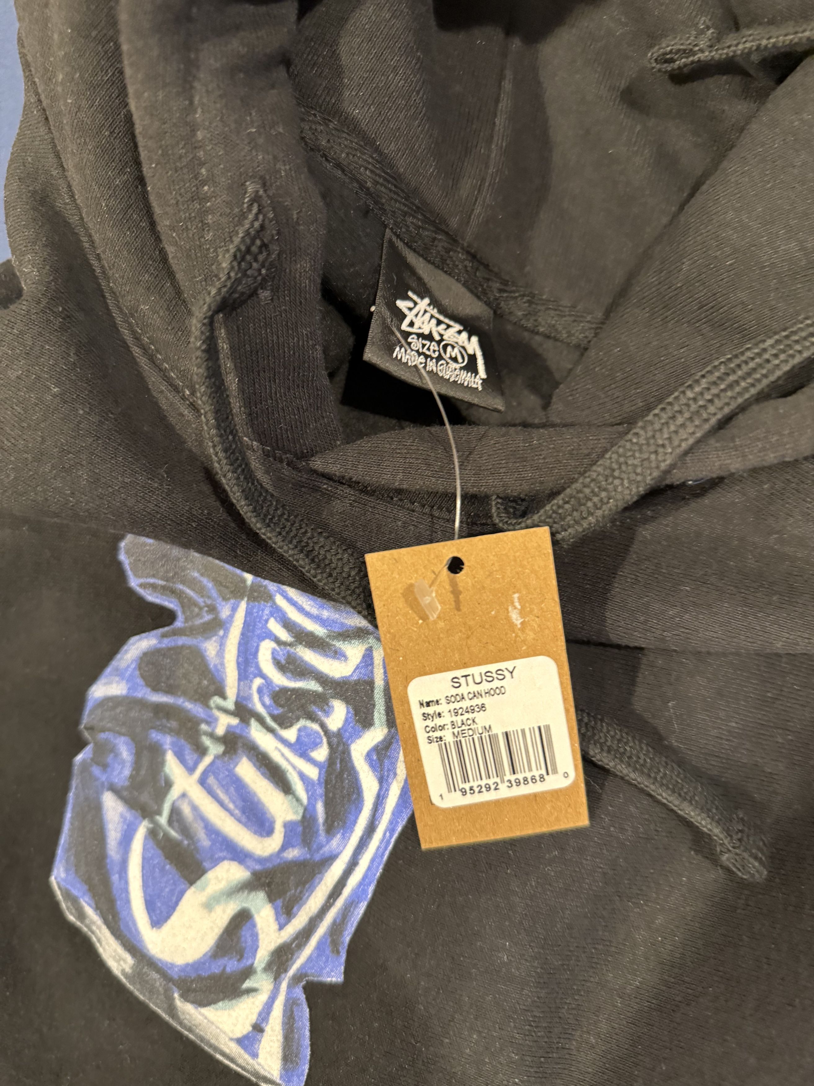 Stussy Stussy Soda Can Hoodie M (Black) Size US M / EU 48-50 / 2 - 2 Thumbnail