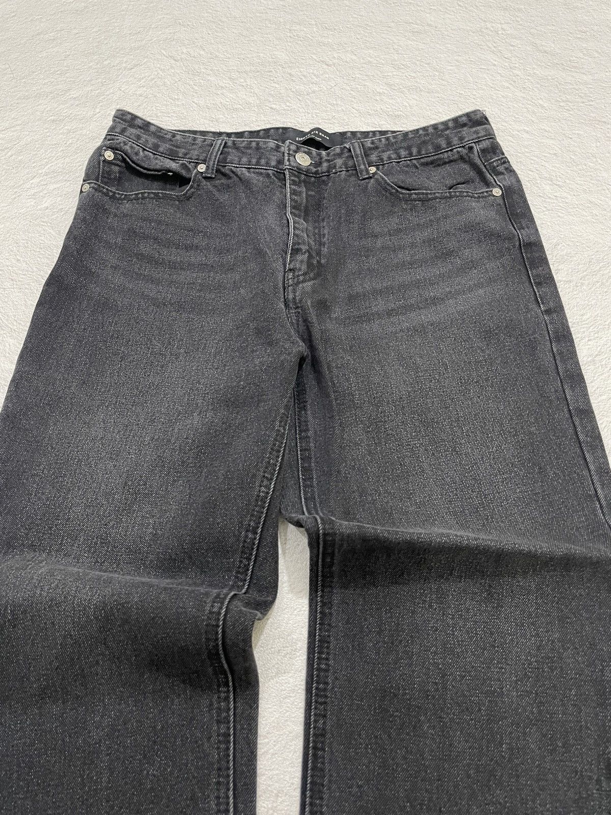Japanese Brand 2000s Eight Six Black Jeans Wash Y2K Size US 31 - 3 Thumbnail