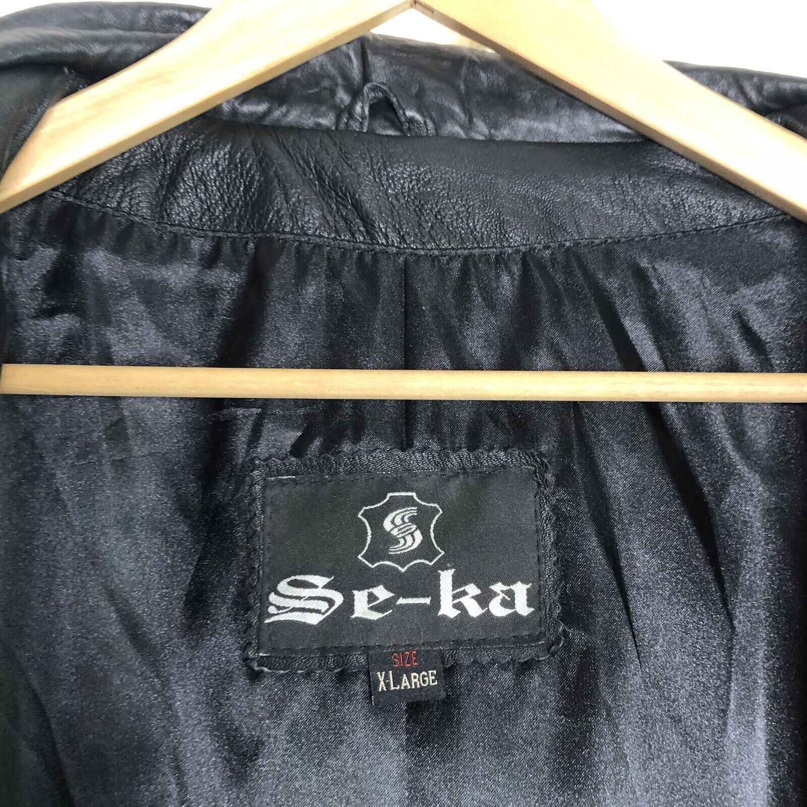 Other Se-ka Men Black Soft Lamb Leather Jacket Size XL Full zip Size US XL / EU 56 / 4 - 14 Thumbnail
