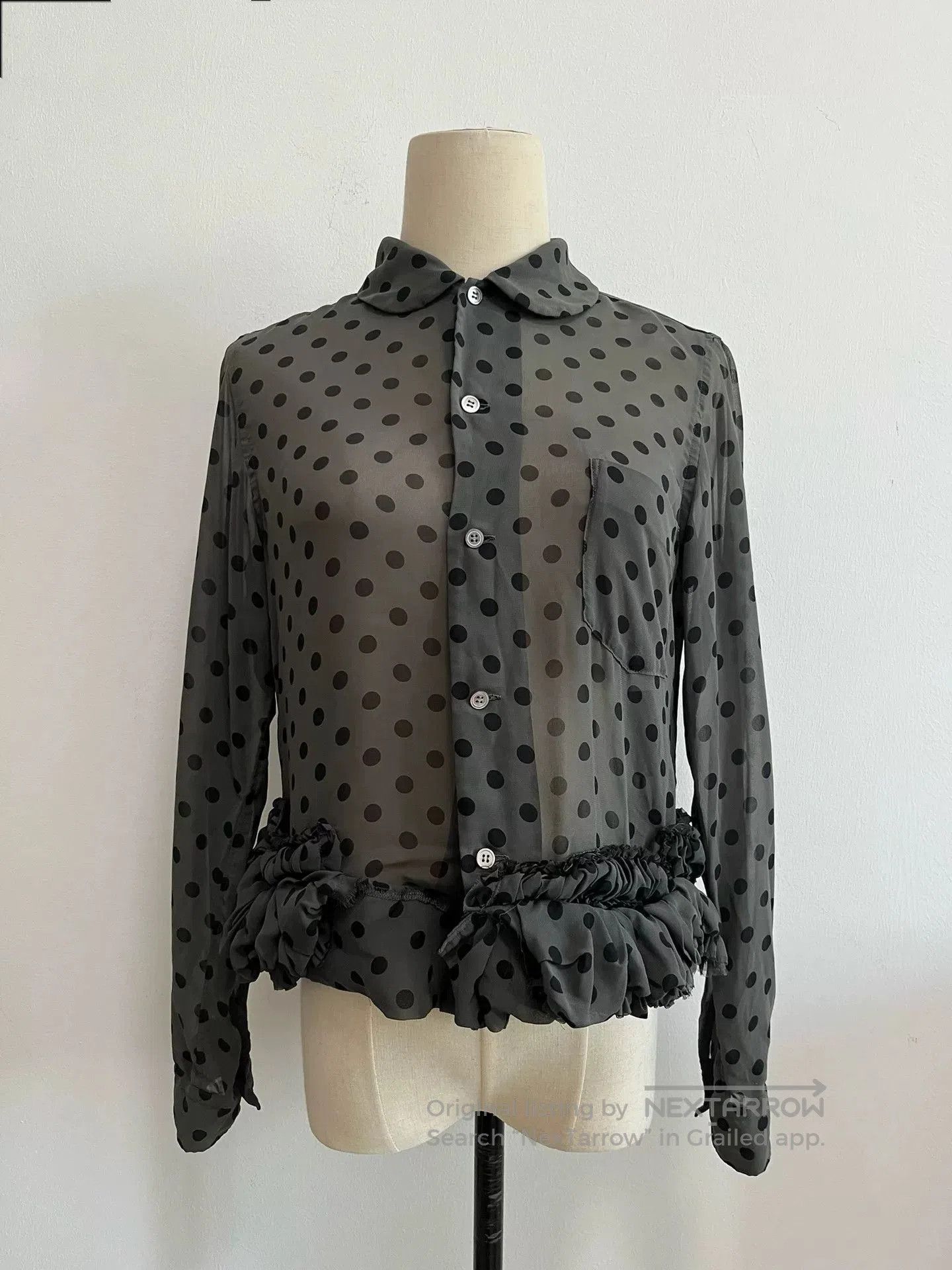 Rei Kawakubo Comme des Garçons Polka Dot Shirt. Size XS / US 0-2 / IT 36-38 - 1 Thumbnail