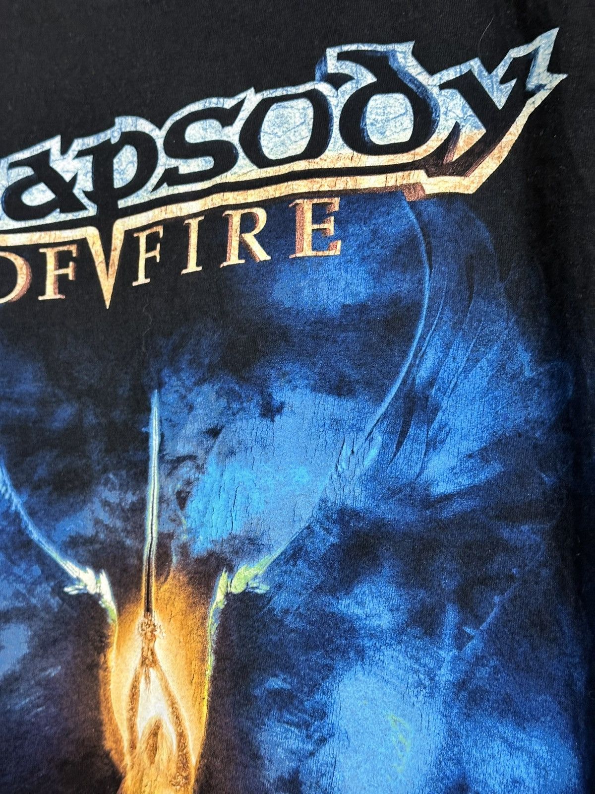 Band Tees 🔥 Rhapsody Of Fire Frozen Tears of Angels Band T Shirt Metal Size US M / EU 48-50 / 2 - 3 Thumbnail