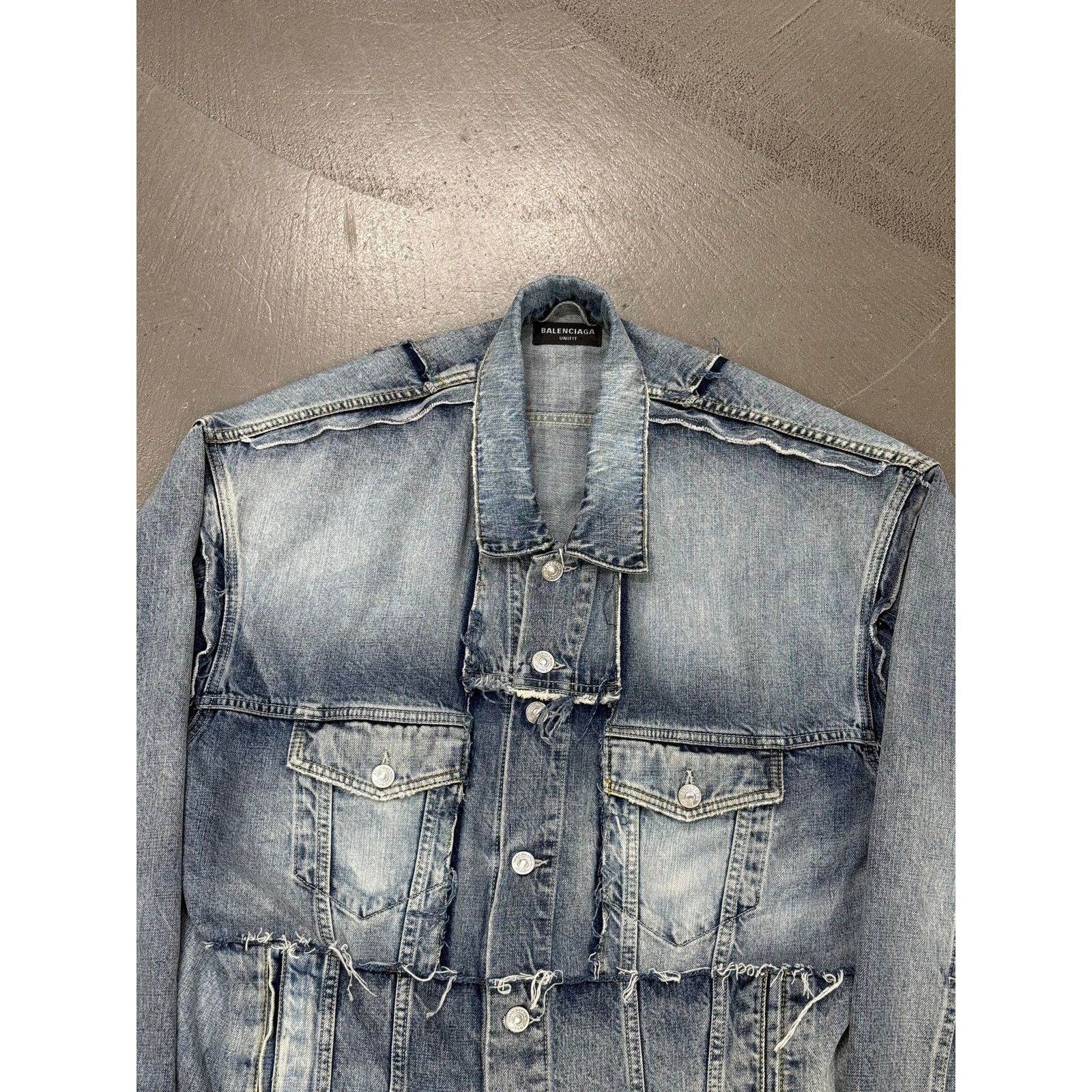 Balenciaga 2021 Balenciaga oversized deconstructed denim jacket Size US M / EU 48-50 / 2 - 5 Thumbnail