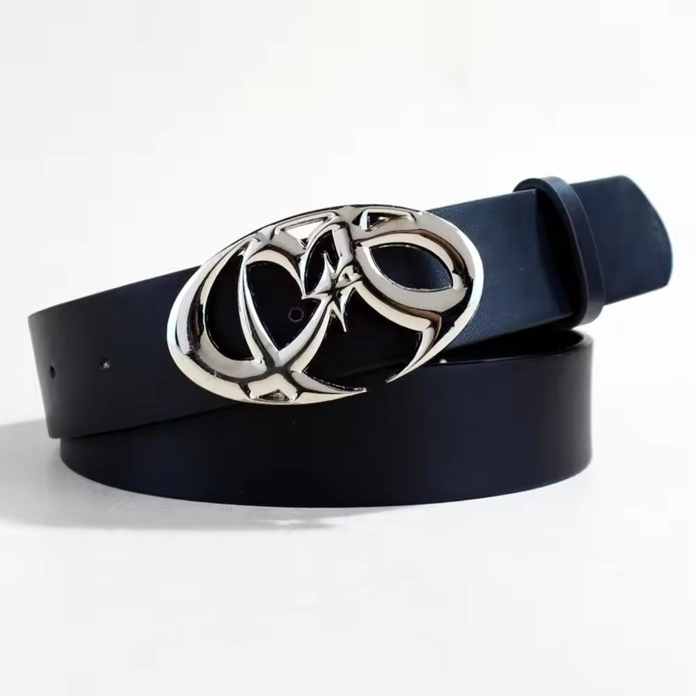 Japanese Brand chrome star futuristic emblem grunge emo belt Size ONE SIZE - 1 Thumbnail