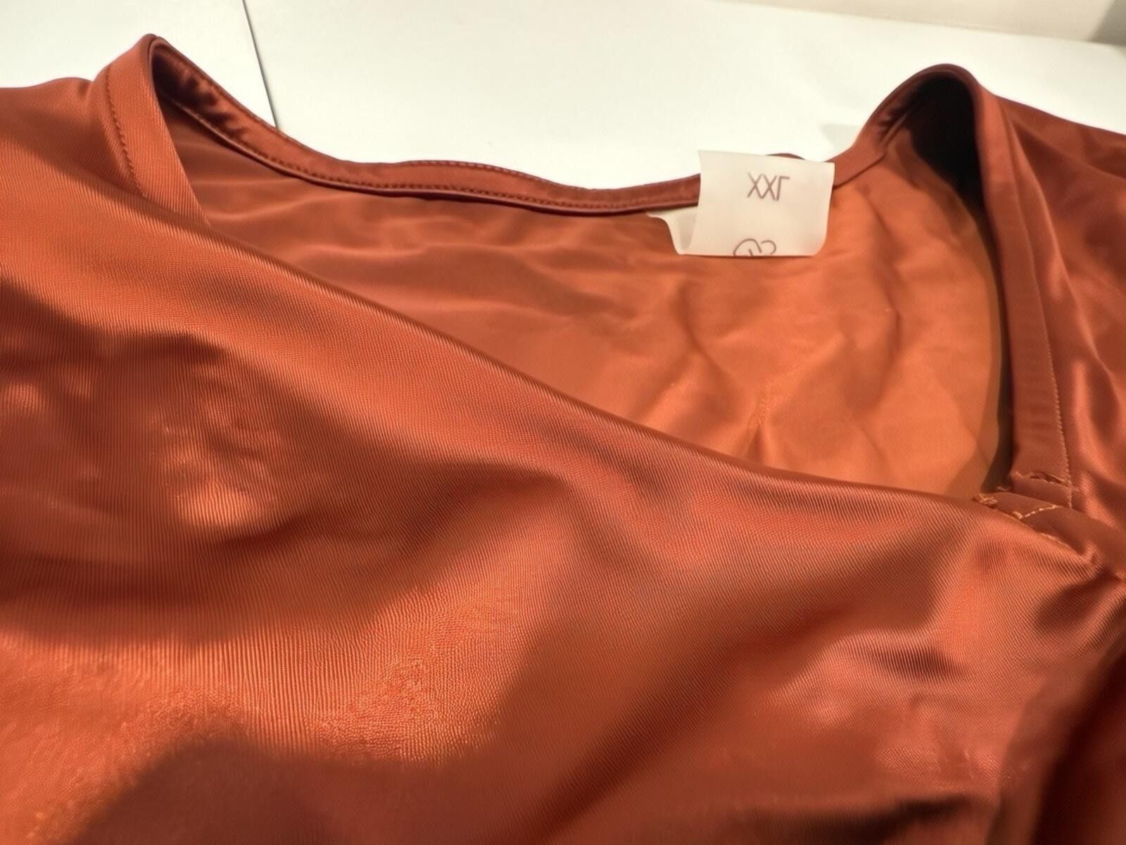 Callaway Calia Women Ruched RashGuard RedBrown LongSleeve CropTop2XL Size ONE SIZE - 6 Thumbnail