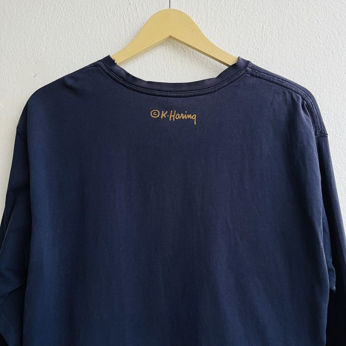 Keith Haring × Vintage Sun Faded Vintage Keith Haring Iconic Logo Long Sleeves Size US L / EU 52-54 / 3 - 17 Thumbnail