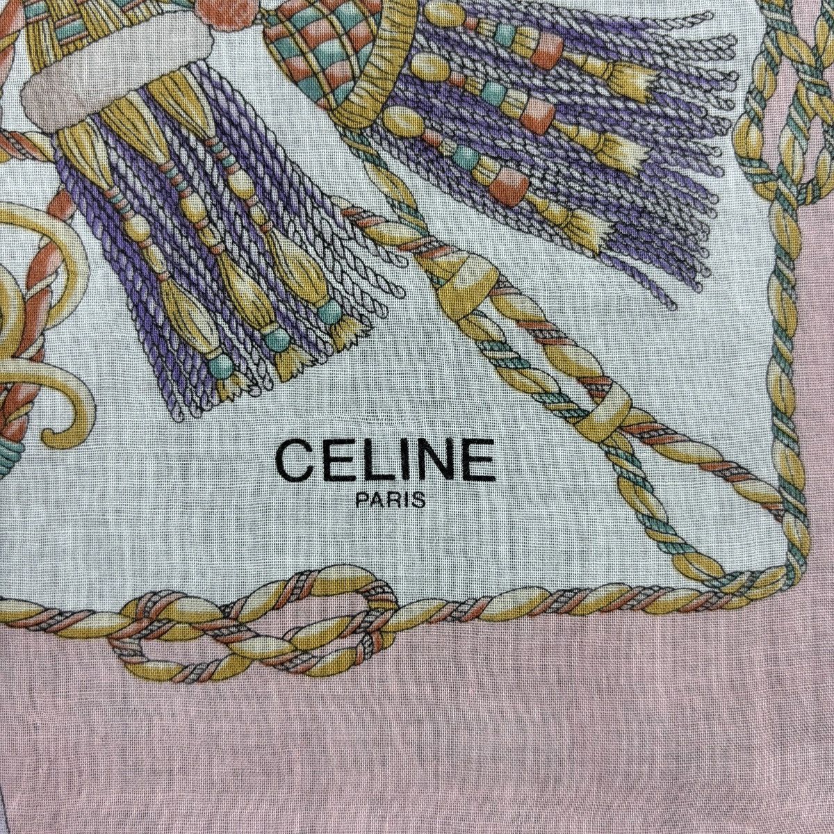 Celine × Vintage Handkerchief # E009 # Bandana # Neckerchief Size ONE SIZE - 3 Thumbnail