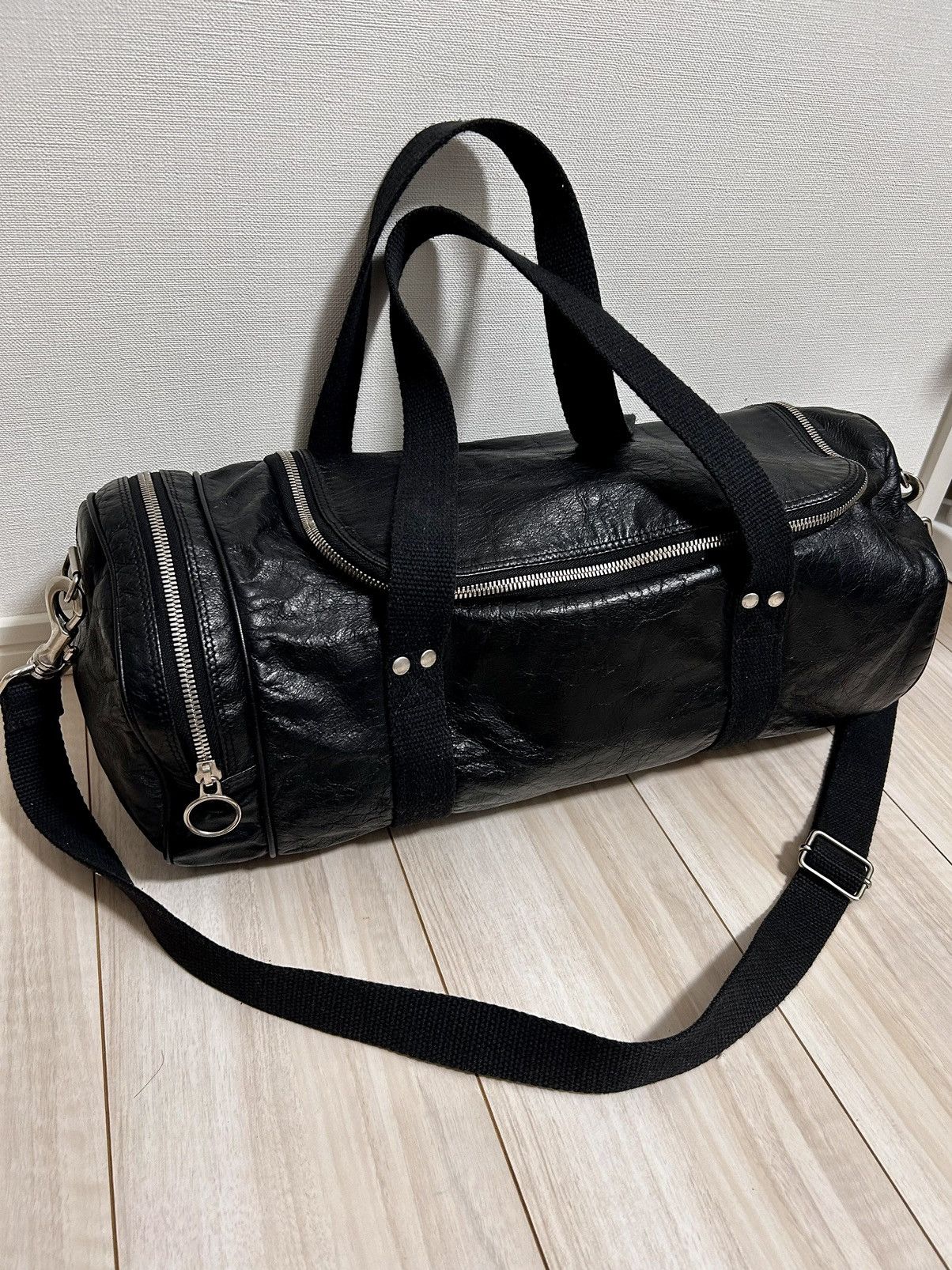 Dior × Hedi Slimane RARE - DIOR HOMME FW05 LEATHER DUFFLE BAG