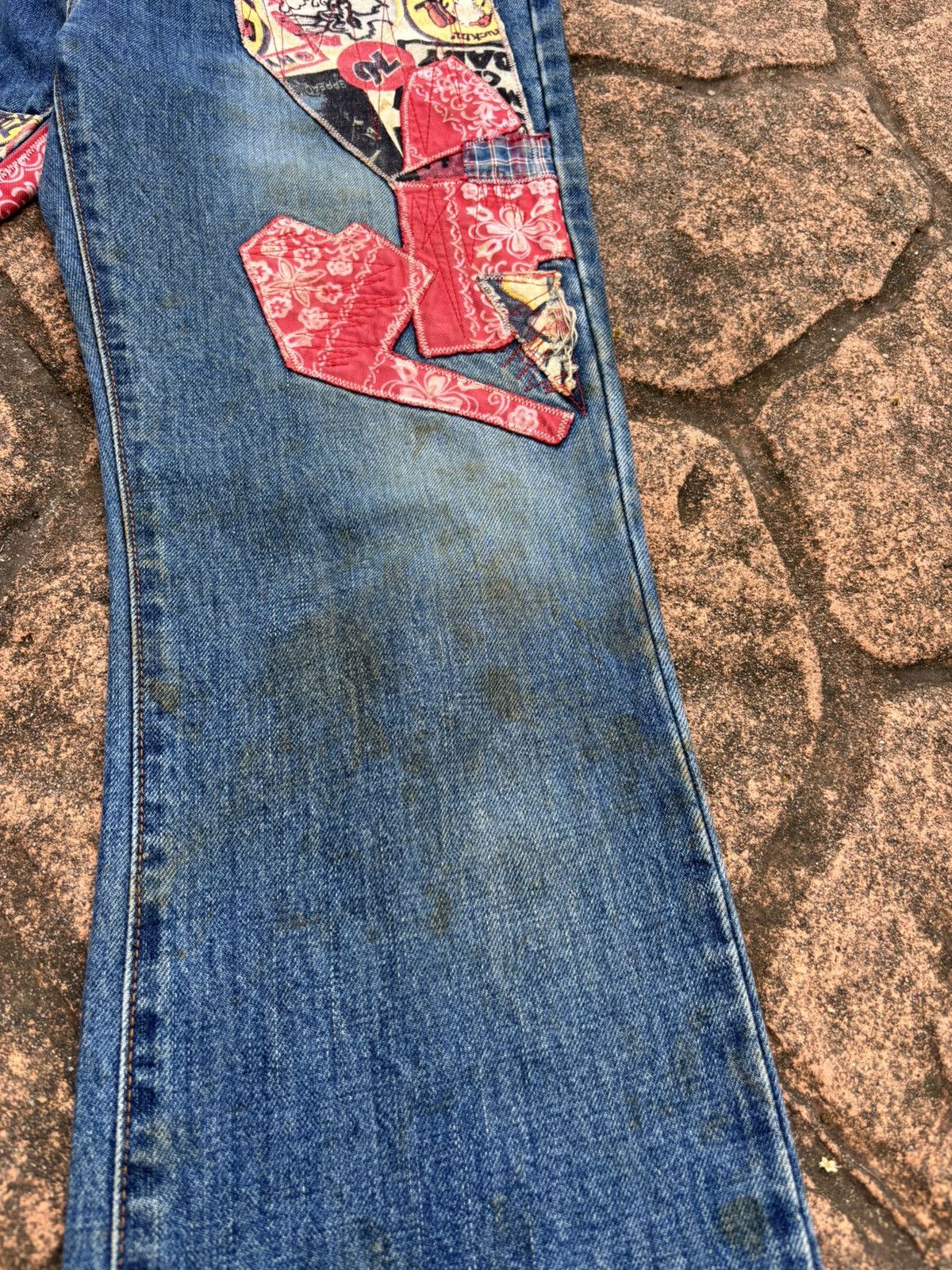 Hysteric Glamour Hysteric glamour bootcut patchwork jeans Size 29" - 12 Thumbnail