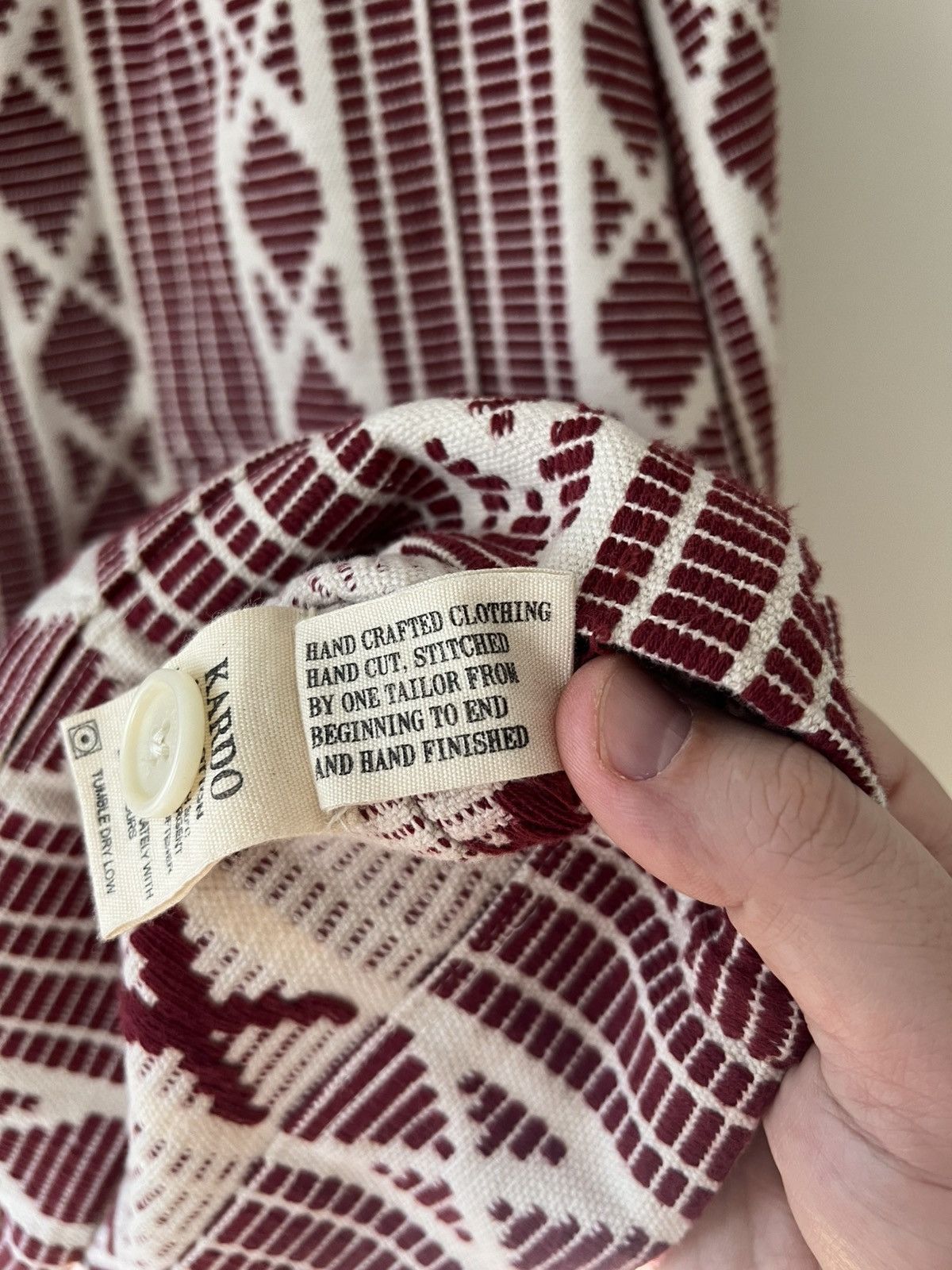 Kardo Bodhi Jacquard Cotton Jacket Size US XXL / EU 58 / 5 - 9 Thumbnail