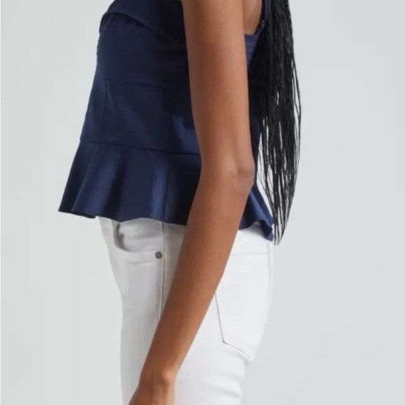 Veronica Beard Veronica Beard Navy Blue Crop Top Size XL / US 12-14 / IT 48-50 - 4 Thumbnail