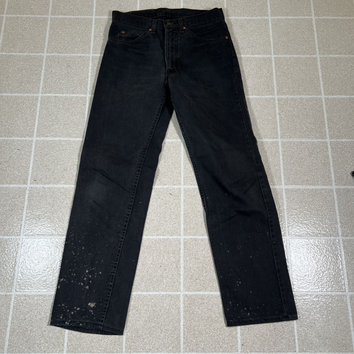 Levi's Vtg 80s Levi’s 505 Jeans Black Denim USA Made Black Tab Size US 29 - 5 Thumbnail