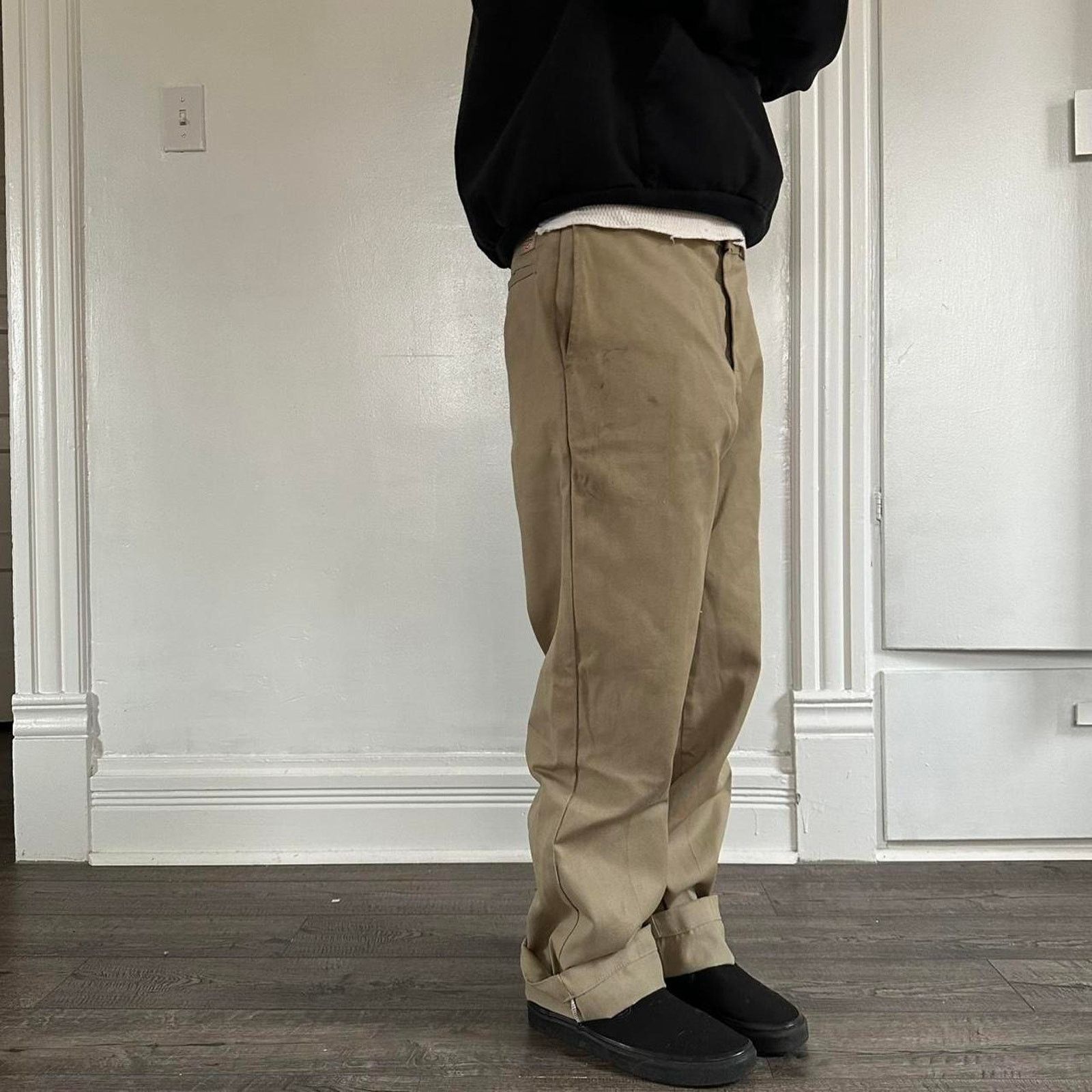 Dickies Tan Basic Dickies 874 Original Fit Chino Work Pant Slacks Size US 33 - 2 Thumbnail