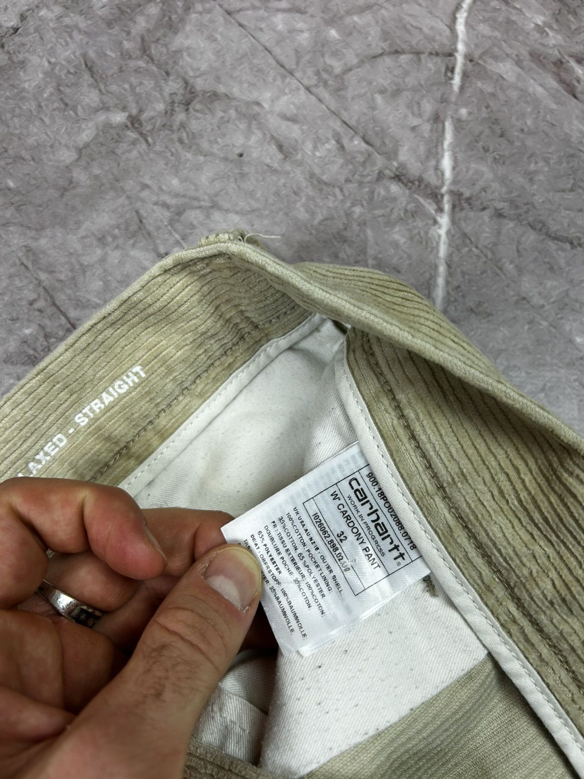 Carhartt Carhartt HW / RELAXED - STRAIGHT Corduroy Pants Mens Size 32 Size US 32 / EU 48 - 7 Thumbnail